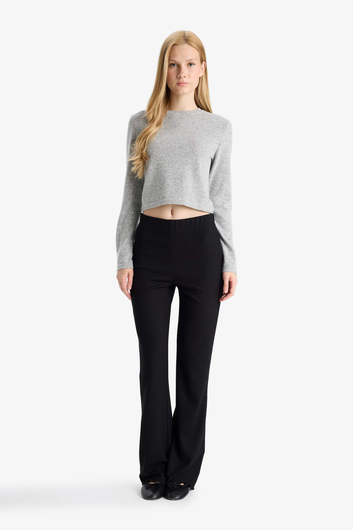 Slim Fit Long Sleeve Crew Neck T-shirt