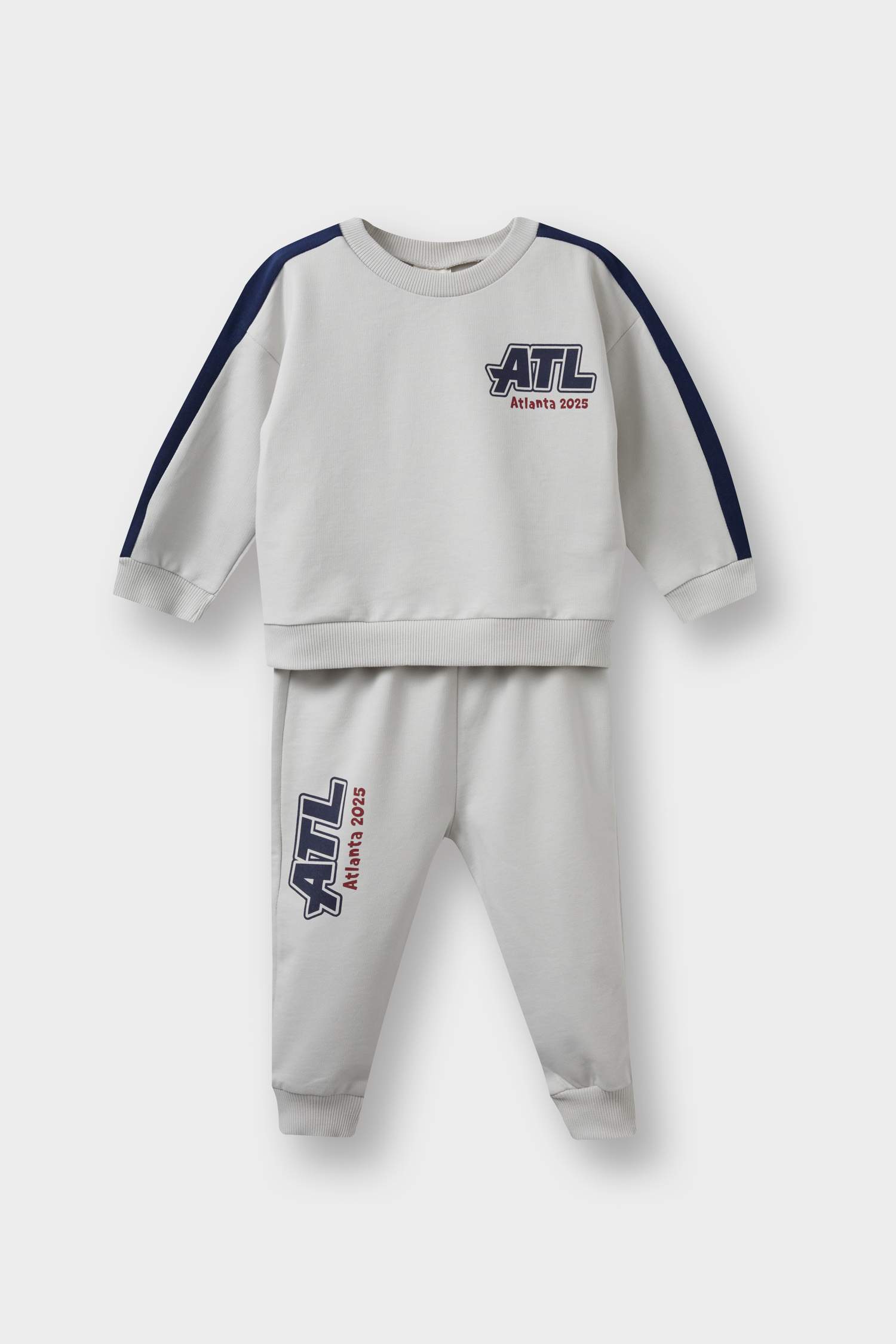 Baby Boy Printed Sweatshirt Sweatpants 2 Piece Set