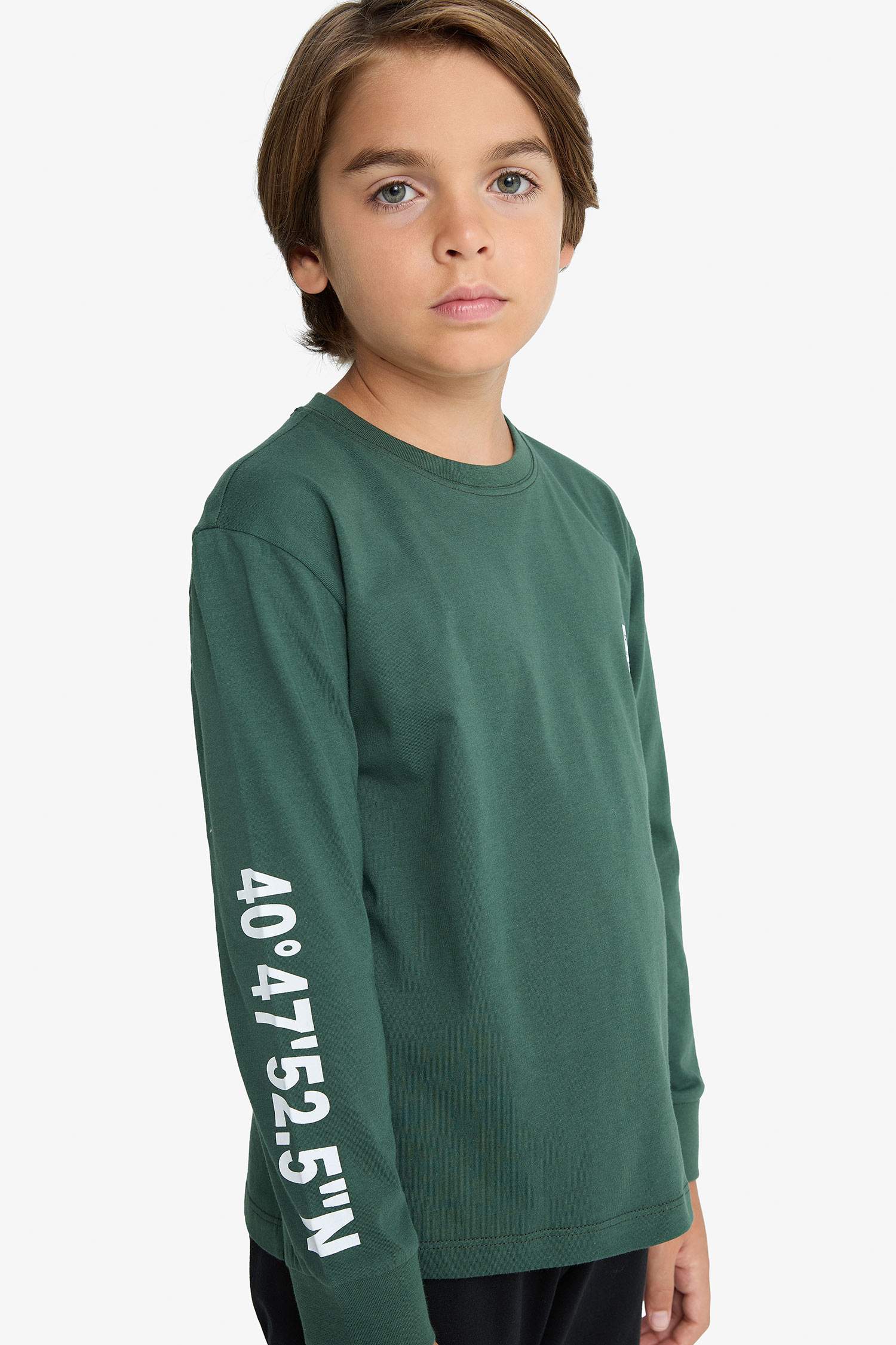 Erkek Çocuk Pijama Takımı Baskılı Uzun Kollu Üst Uzun Alt