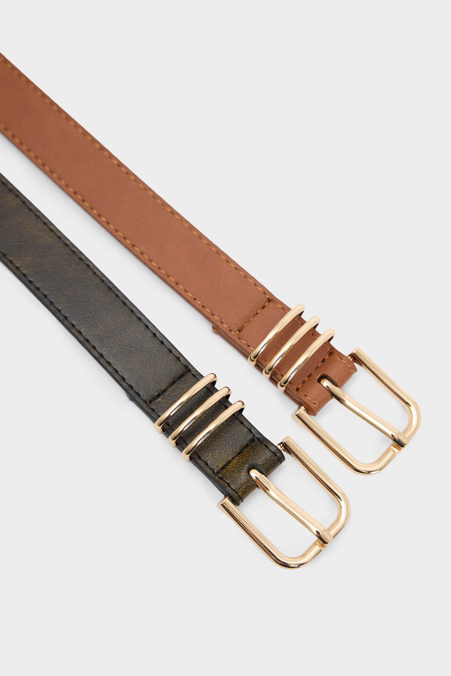 حزام جلد صناعي من قطعتين