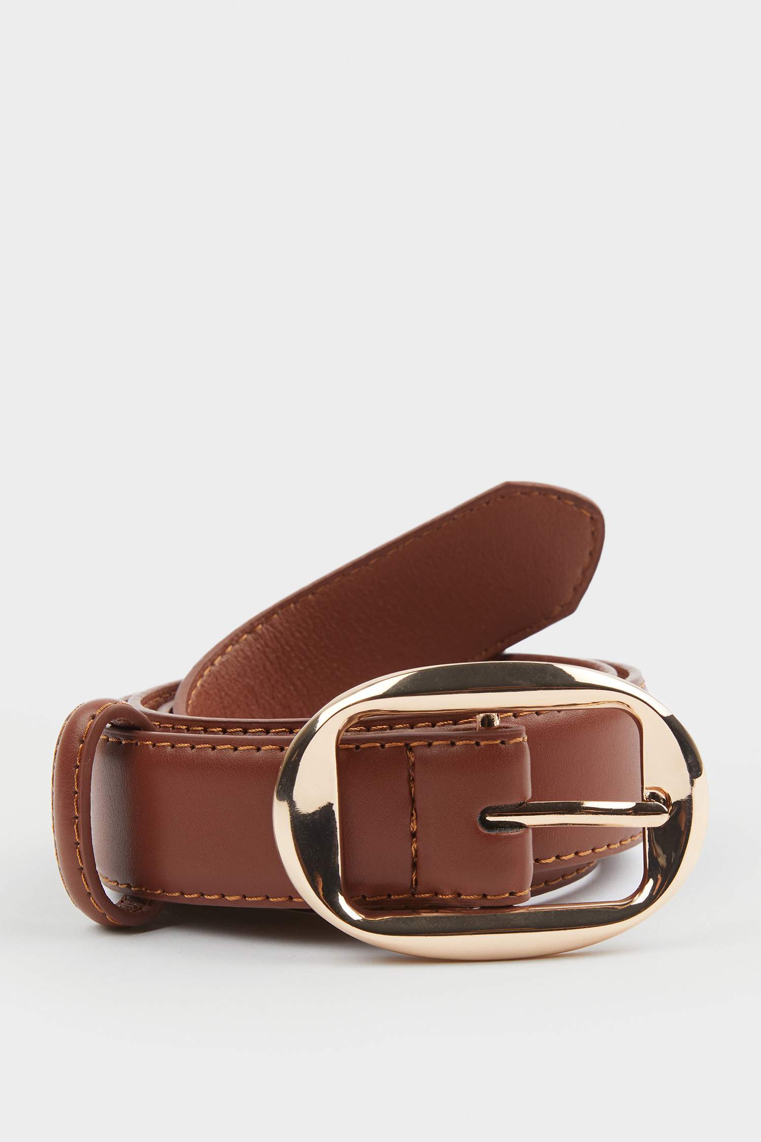 Kadın Büyük Toka Suni Deri Jean Kemeri