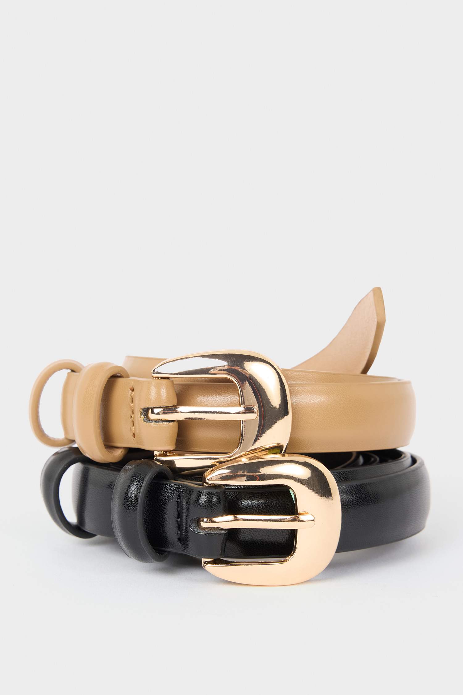 حزام جلد صناعي من قطعتين