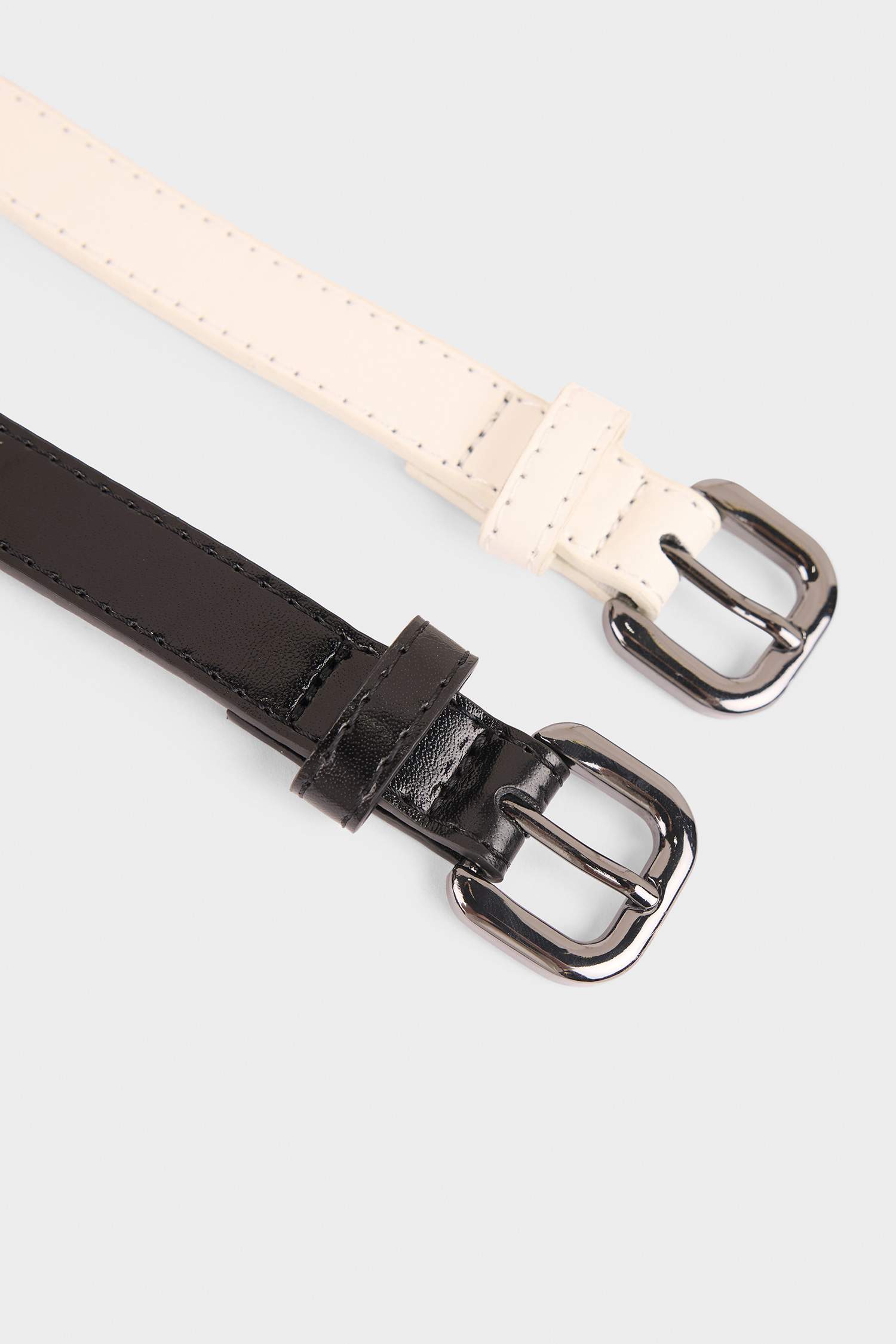 Kadın Suni Deri 2'li Günlük Kemer