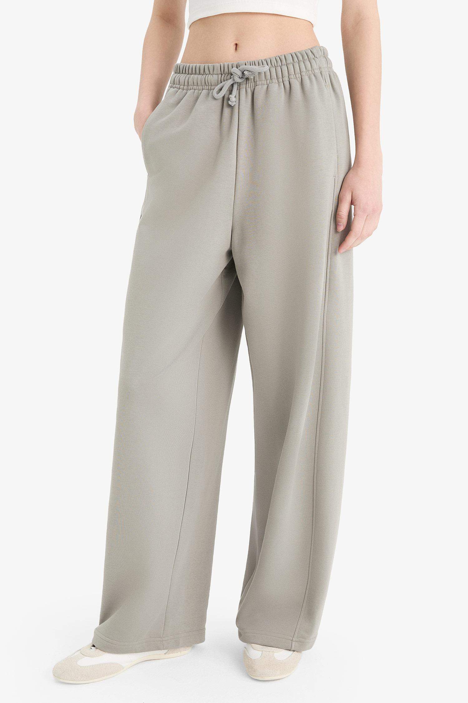 Barrel Fit Beli Bağcıklı Cepli Pantolon