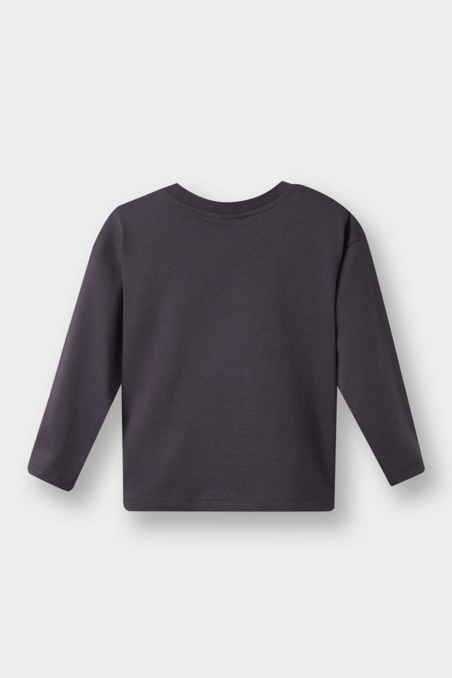 Erkek Bebek Bisiklet Yaka Baskılı 2'li Uzun Kollu Tişört