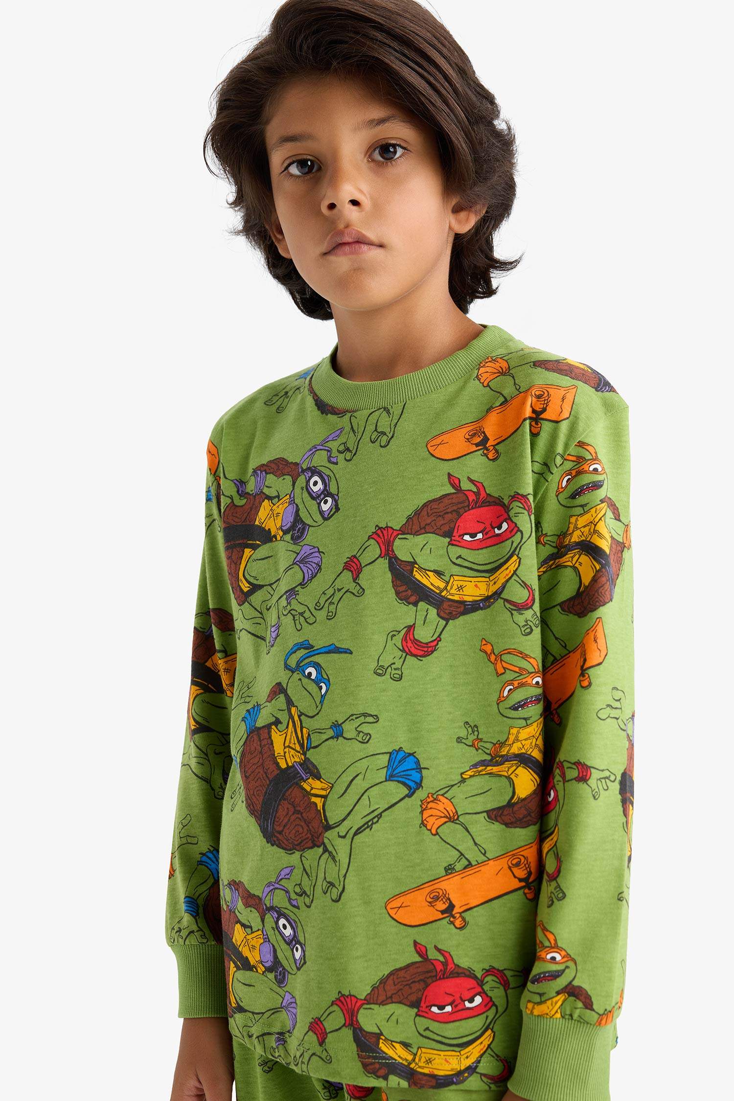 Boy Teenage Mutant Ninja Turtles Regular Fit 2 Piece Pajama Set