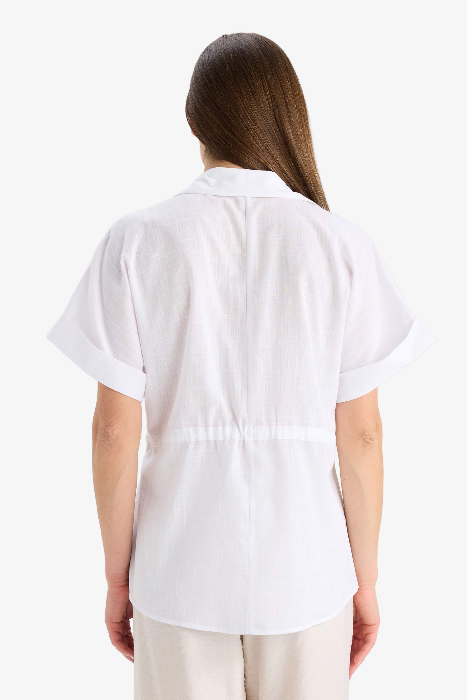 Regular Fit Shirt Collar Short Sleeve Shirt