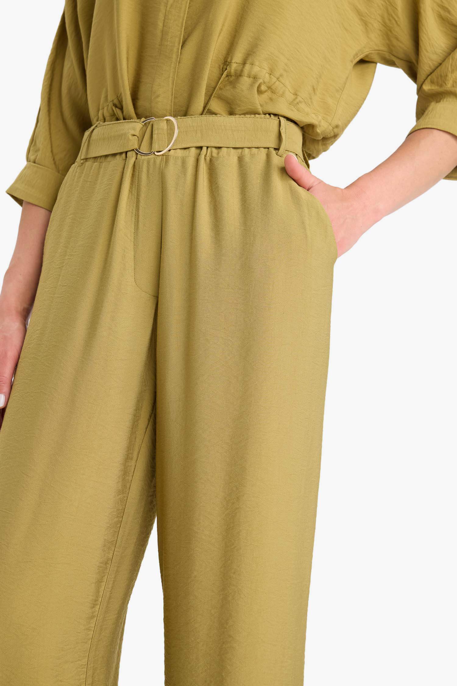 Straight Wide Leg Trousers