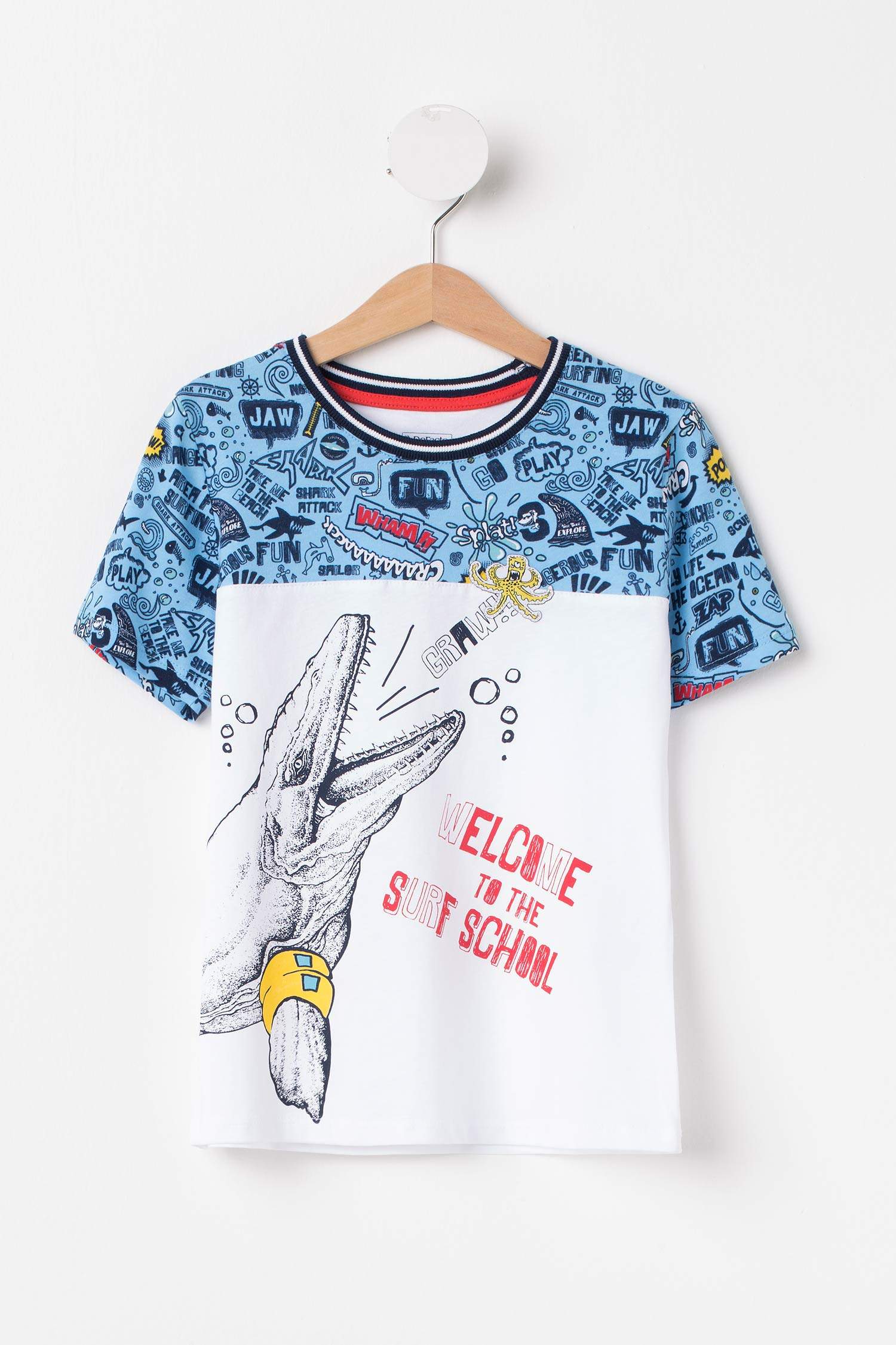 Defacto Baskılı Erkek Çocuk T-shirt. 1