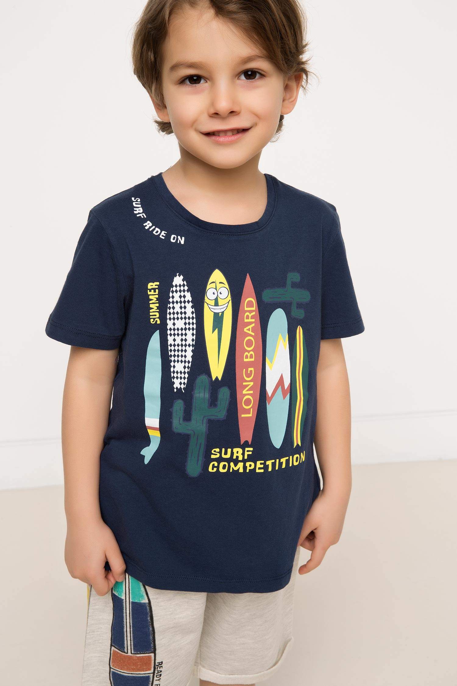 Defacto Baskılı Erkek Çocuk T-shirt. 1
