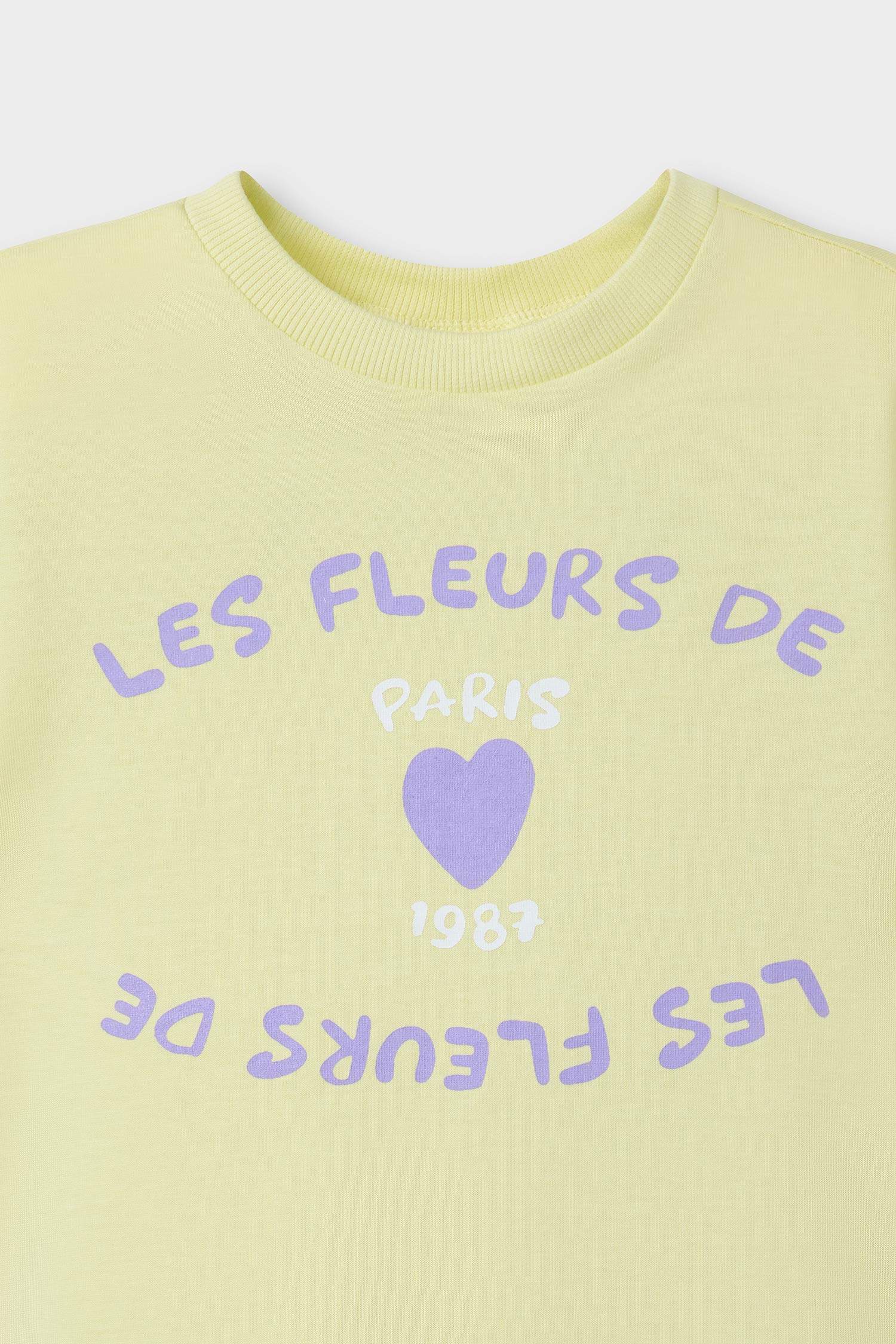 Girl Crew Neck Printed Short Sleeve T-Shirt