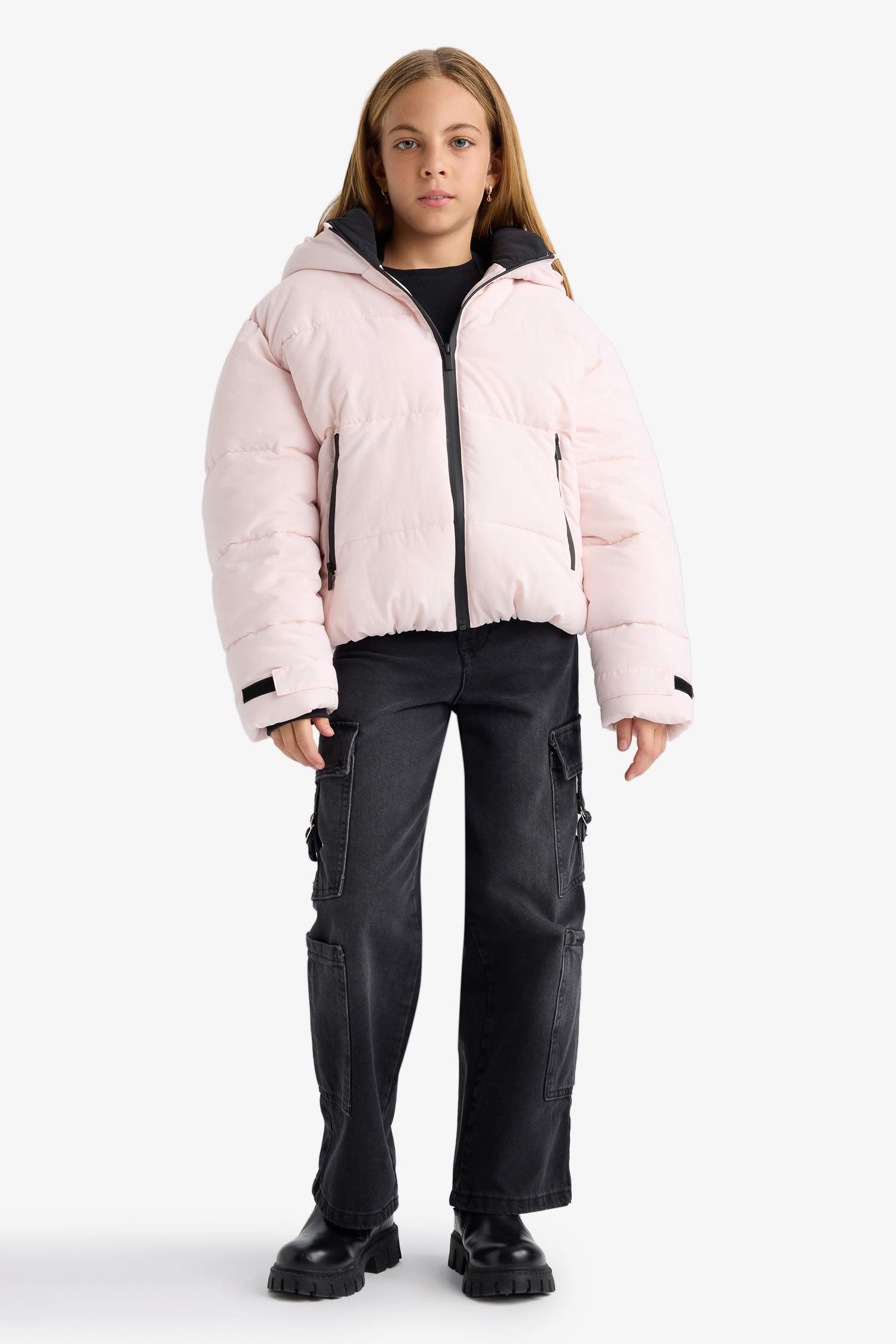 Қыздарға бас киімді Пальто