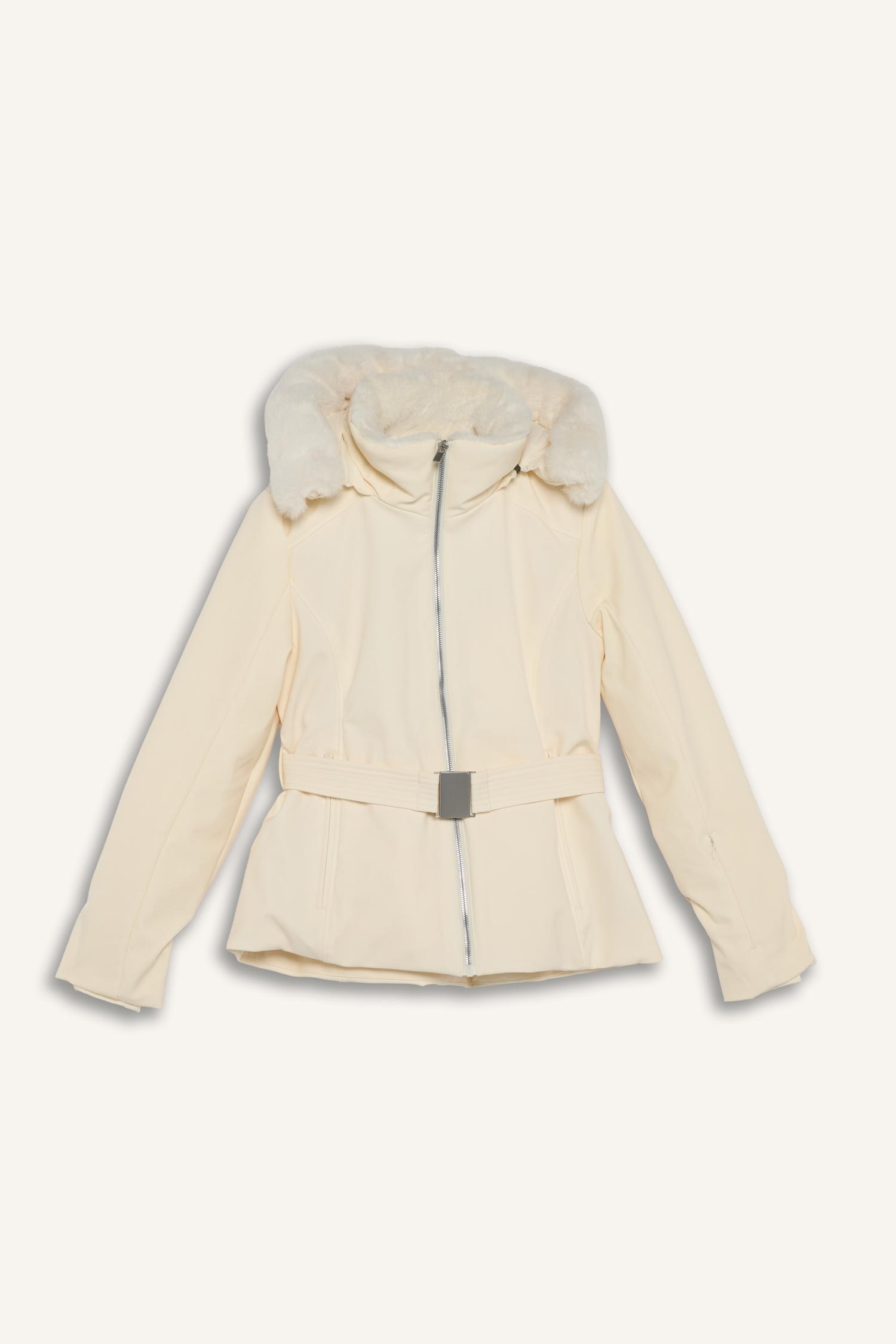 DeFacto Rüzgar Geçirmez Su İtici Slim Fit Dar Kesim Kemerli Kapüşonlu Softshell Kayak Montu görsel 8