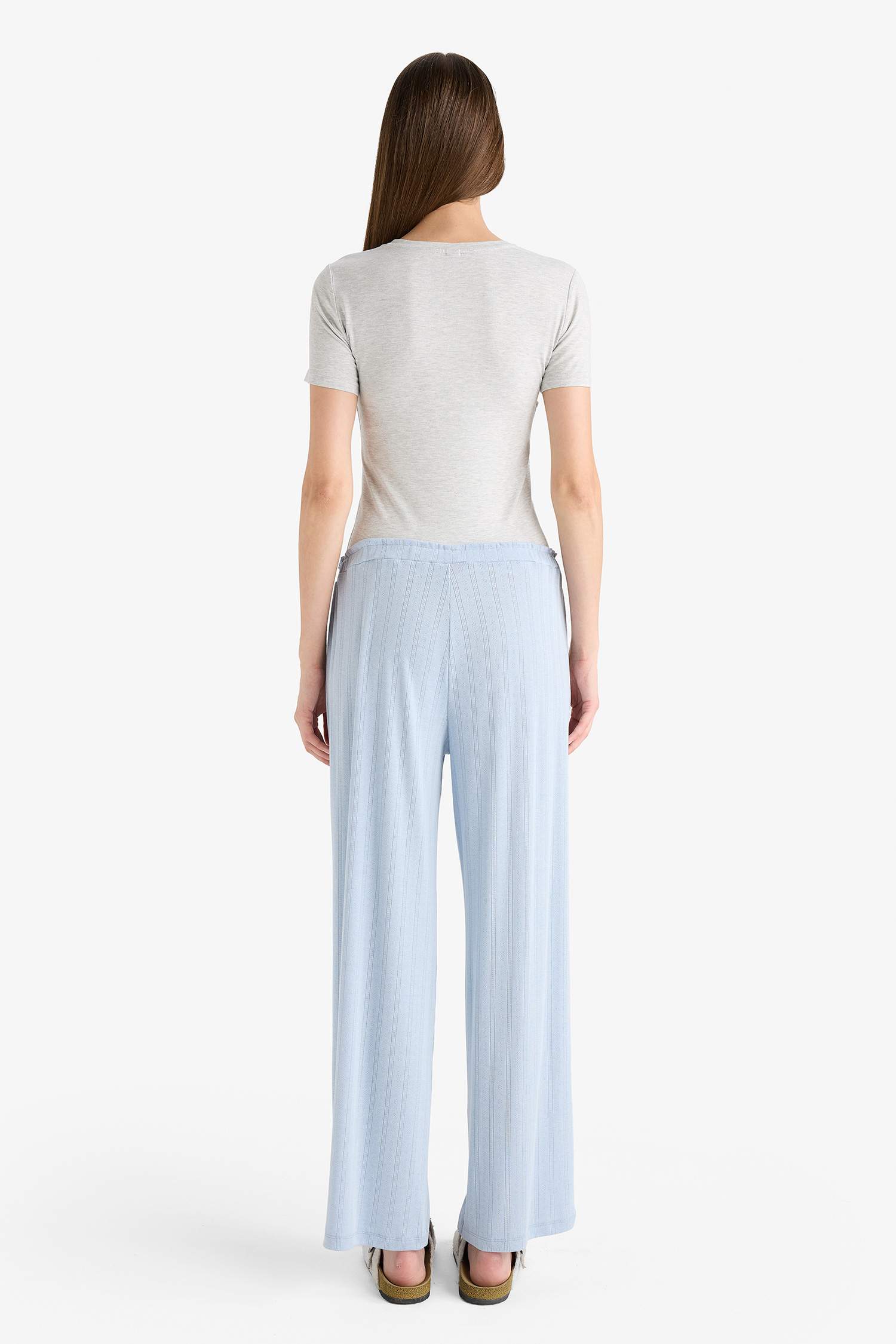 Regular Fit Beli Lastikli Pijama Altı-Fall in Love