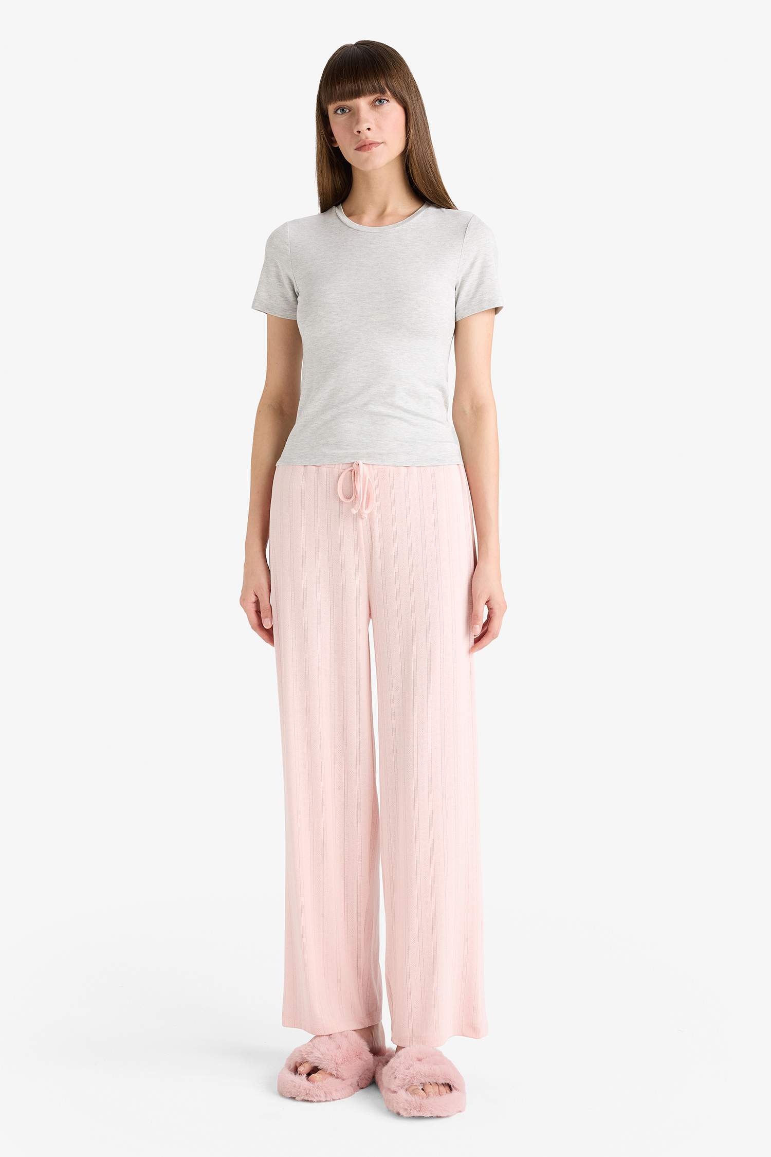 Regular Fit Beli Lastikli Pijama Altı