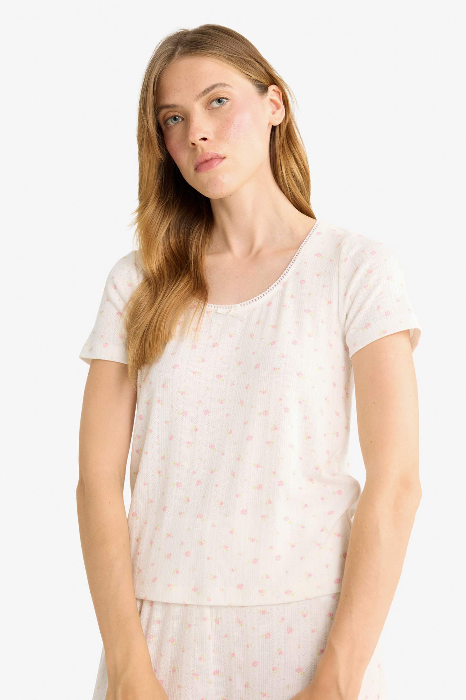 Fall in Love Regular Fit Short Sleeve 2 Piece Set