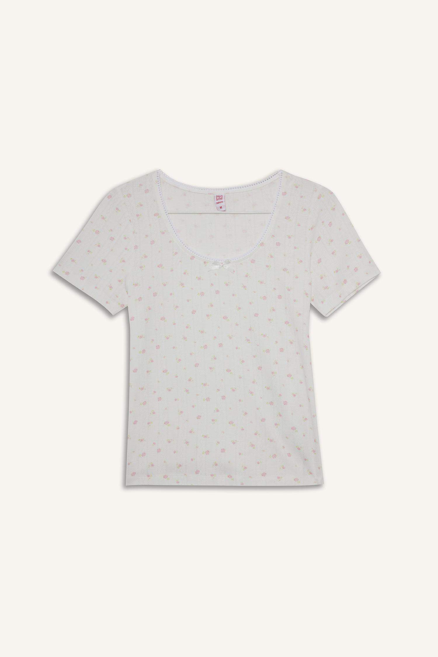 Fall in Love Regular Fit Short Sleeve 2 Piece Set