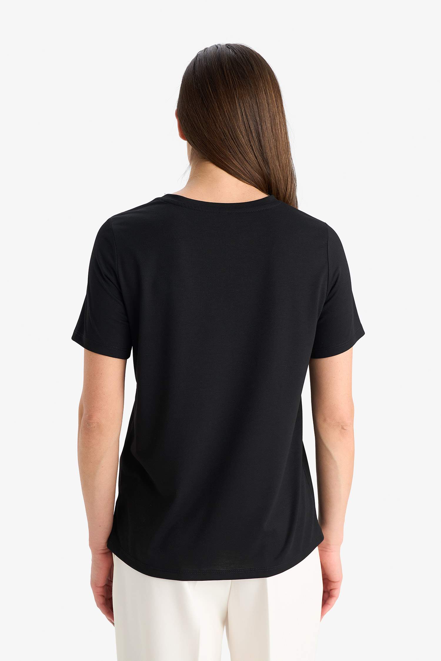 Crew Neck Floral Short Sleeve T-Shirt