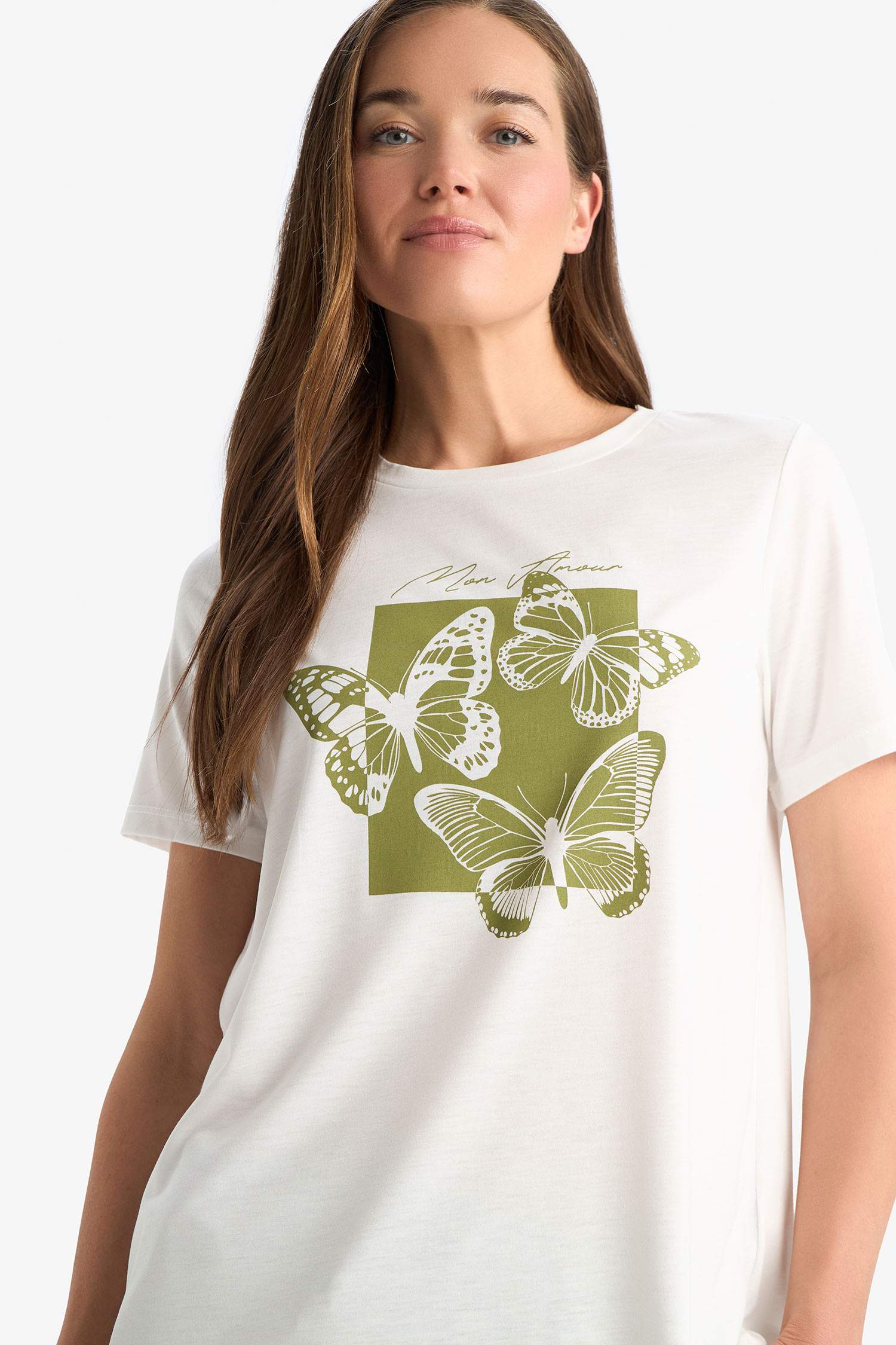 Crew Neck Floral Short Sleeve T-Shirt