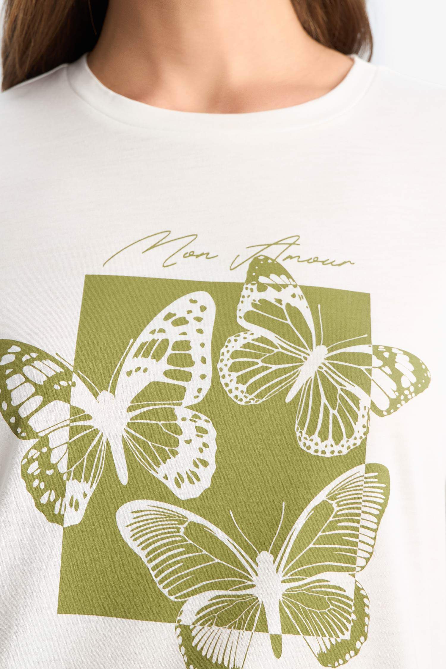 Crew Neck Floral Short Sleeve T-Shirt