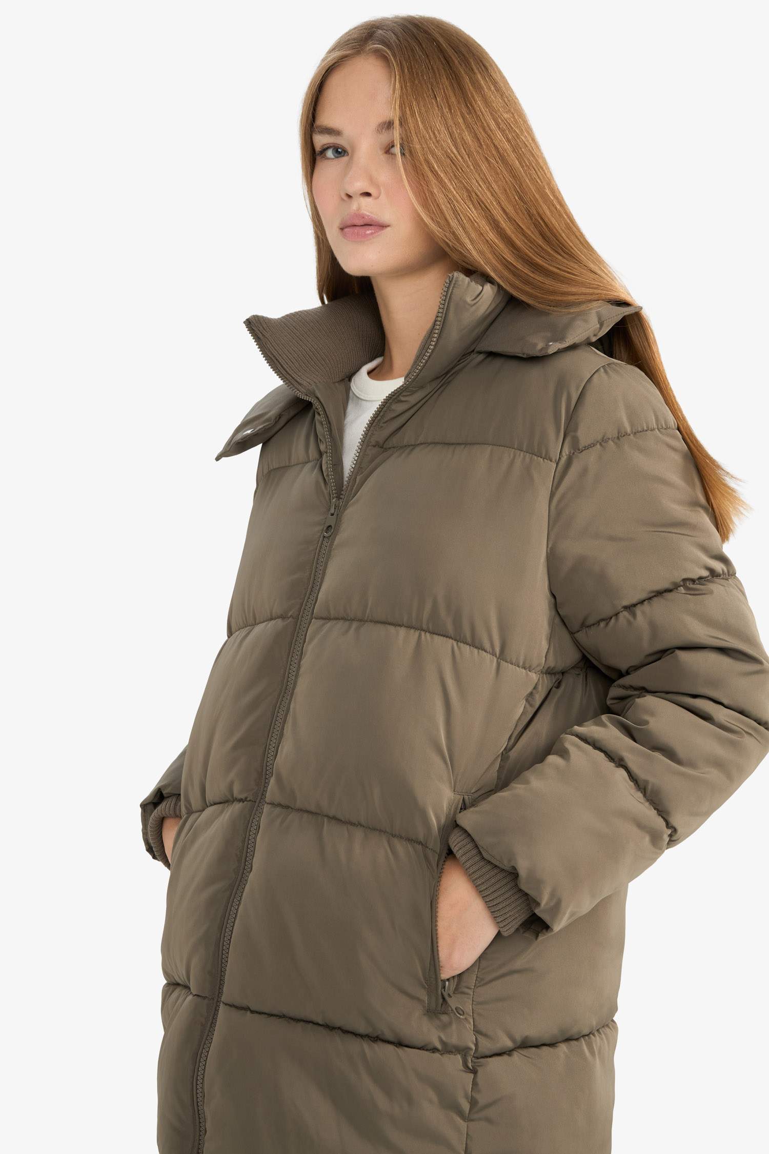 Su Geçirmez Regular Fit Kapüşonlu Parka