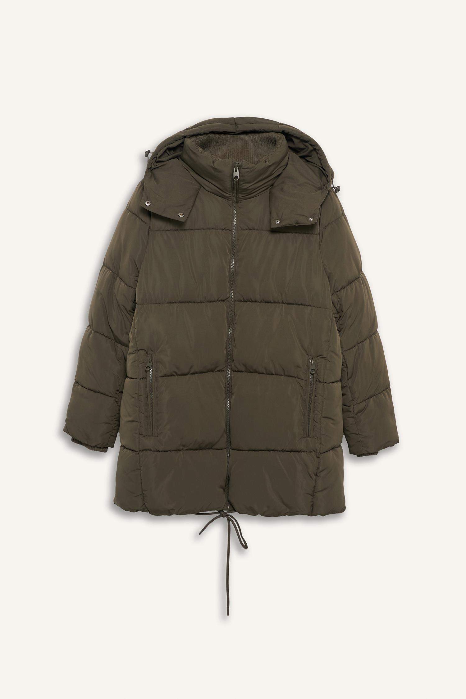 Su Geçirmez Regular Fit Kapüşonlu Parka