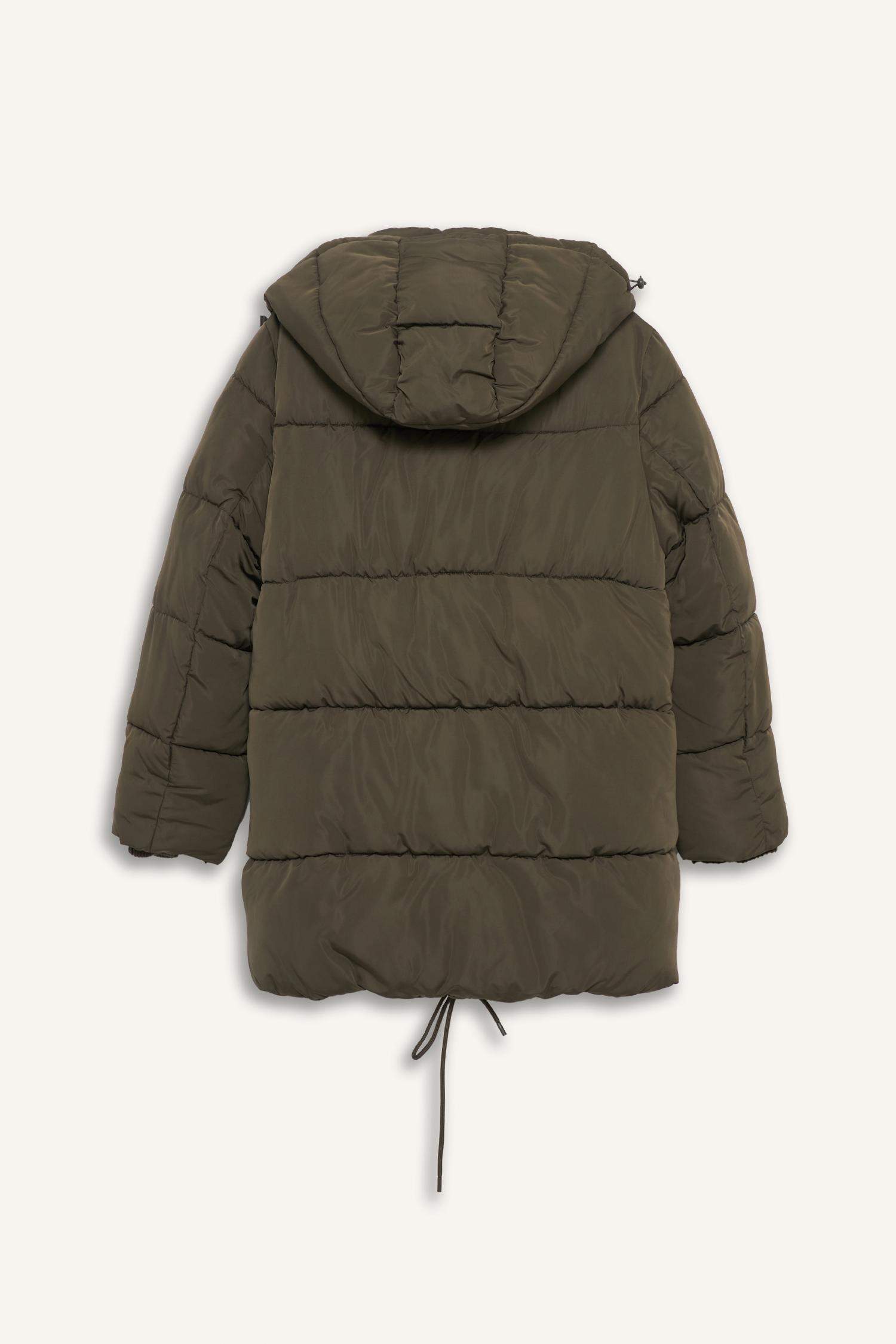 Su Geçirmez Regular Fit Kapüşonlu Parka