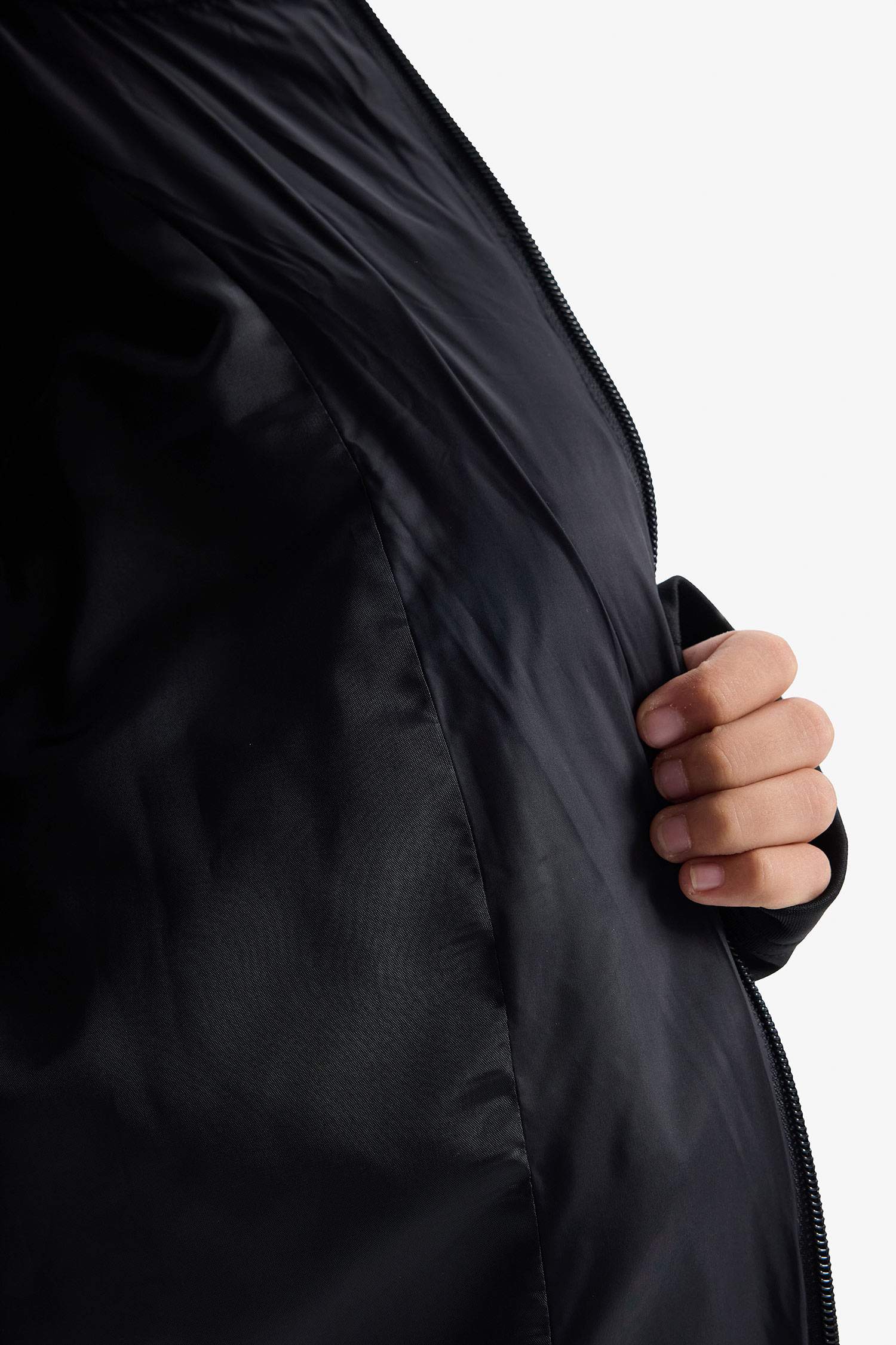 Girl Hooded Zipper Puffer Jacket