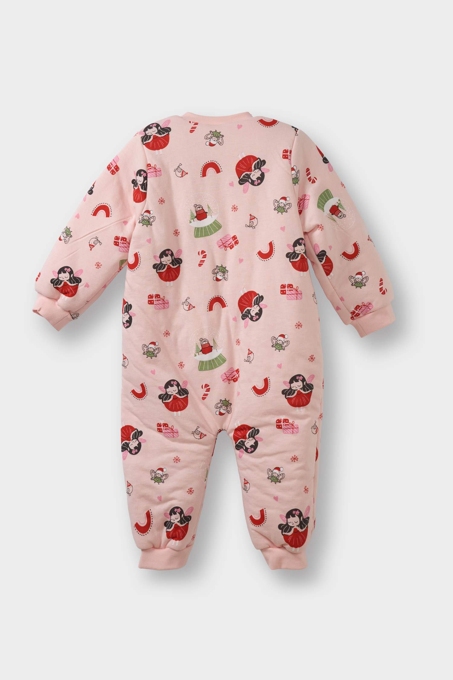 Kız Bebek 1,6 Tog Elyaf Desenli Tulum