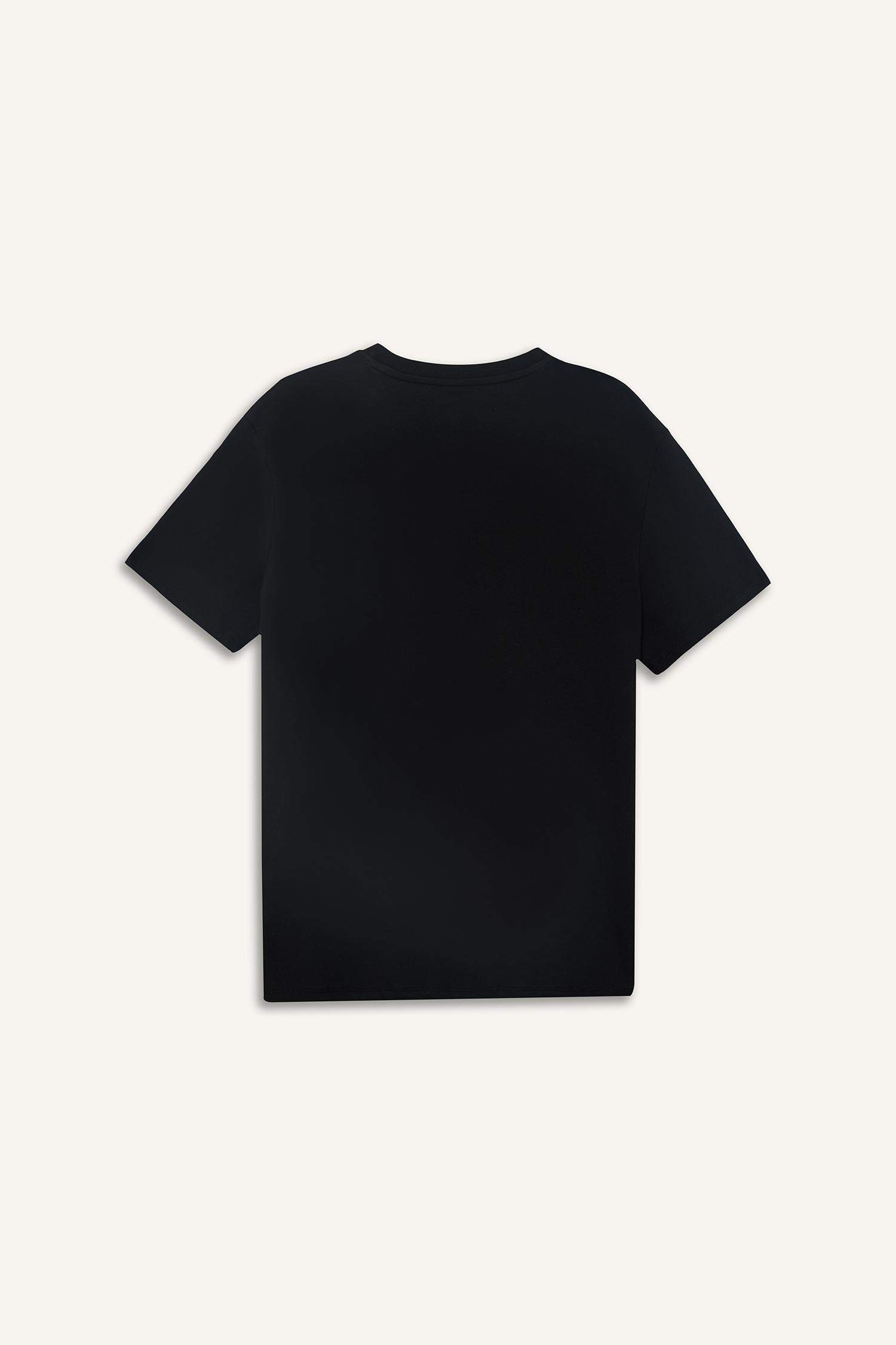 %100 Pamuk Regular Fit Bisiklet Yaka Atatürk Baskılı Kısa Kollu Tişört