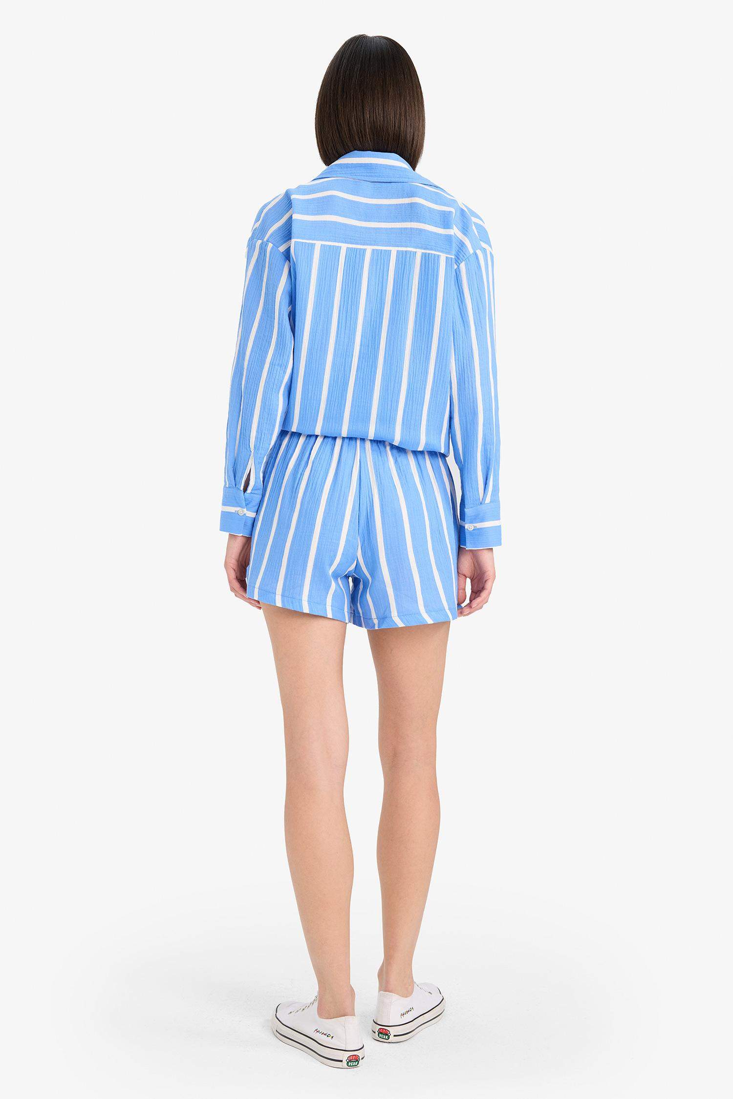 Шорты A-кроя с нормальной посадкой и короткой длиной трубки, муслин