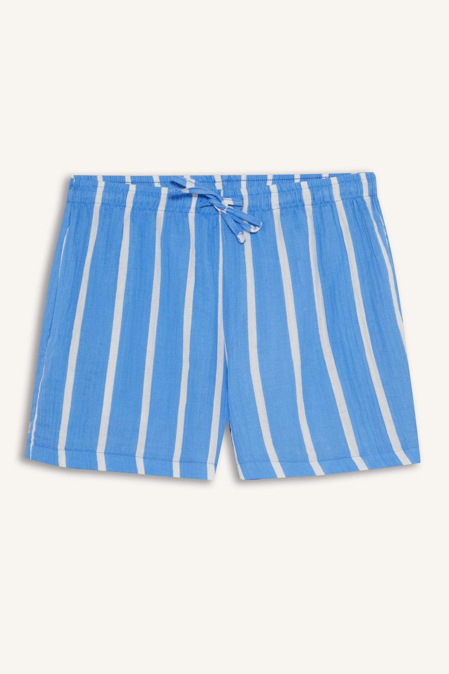 Шорты A-кроя с нормальной посадкой и короткой длиной трубки, муслин