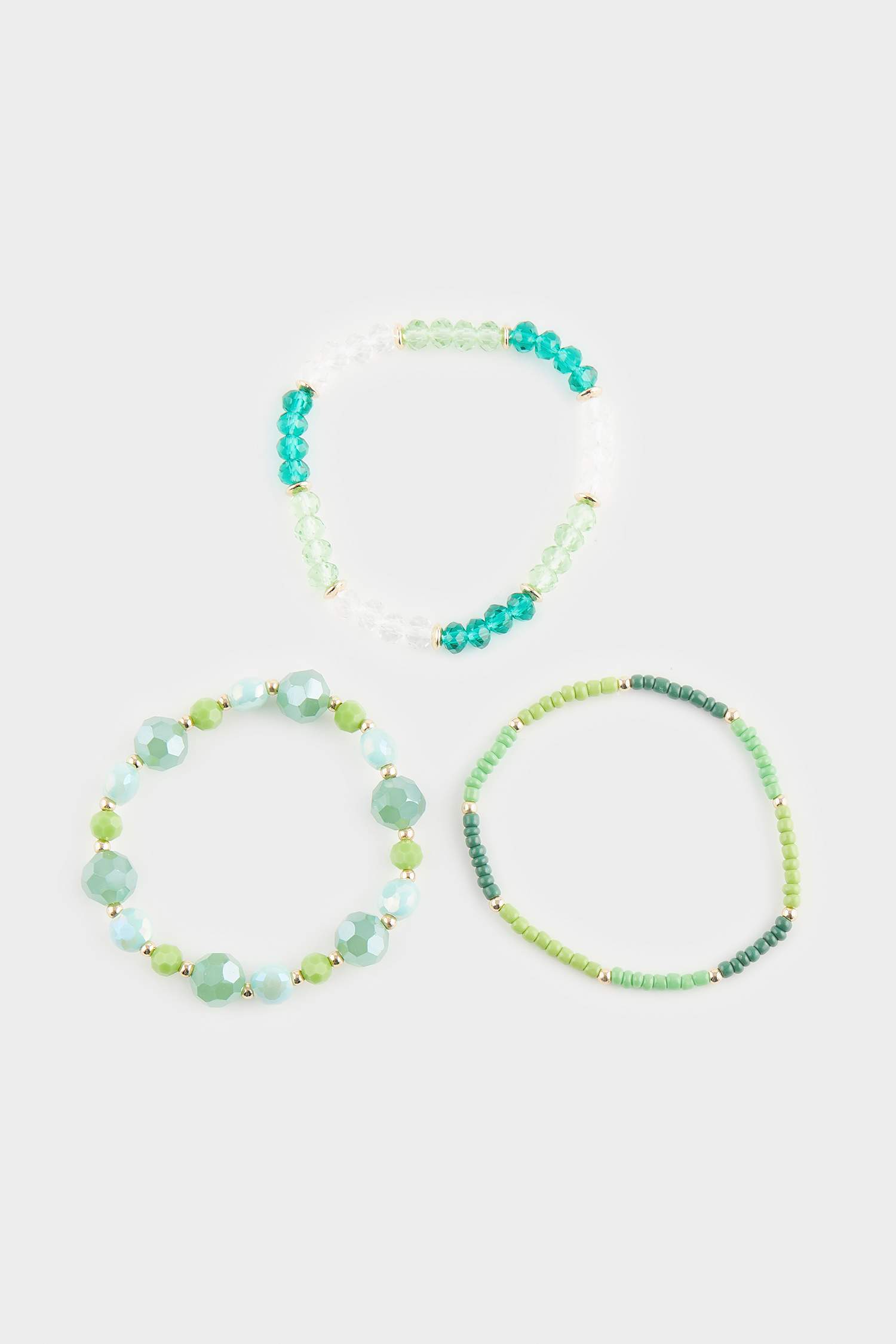 Kadın 3'lü Mavi Taşlı Bileklik