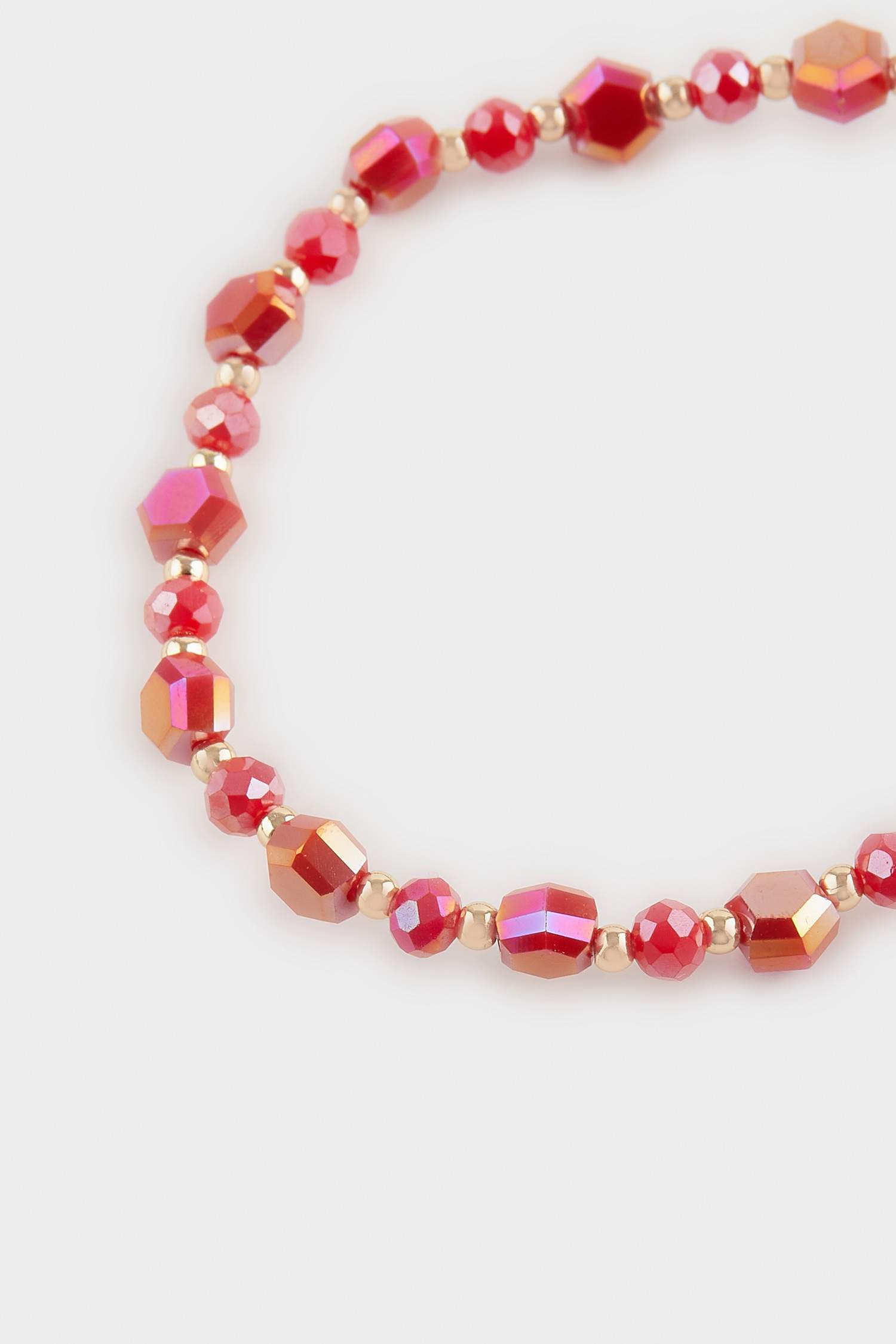 Kadın 3'lü Kırmızı Taşlı Bileklik