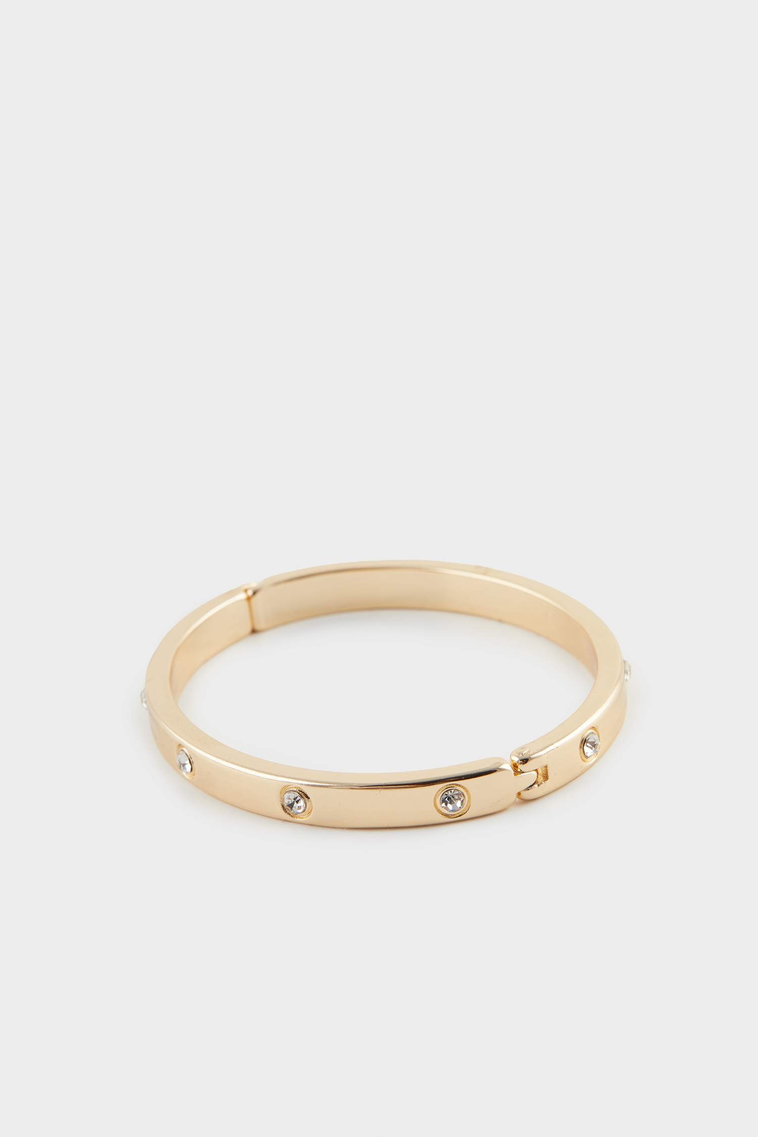 Kadın 2'li Beyaz Çiçekli Gold Bileklik