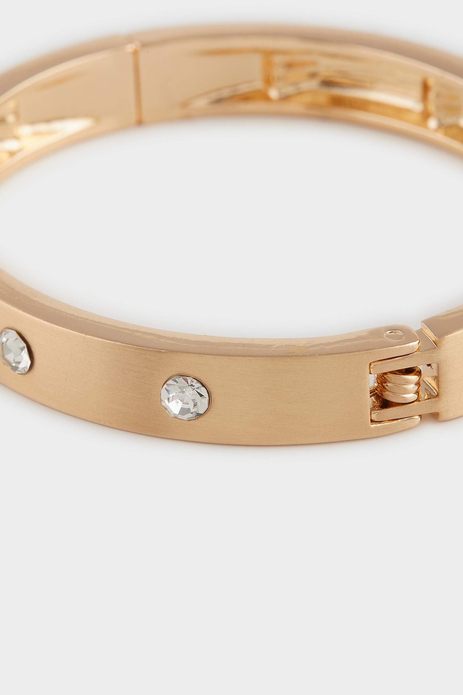 Kadın Taşlı Gold Kelepçe Bilezik