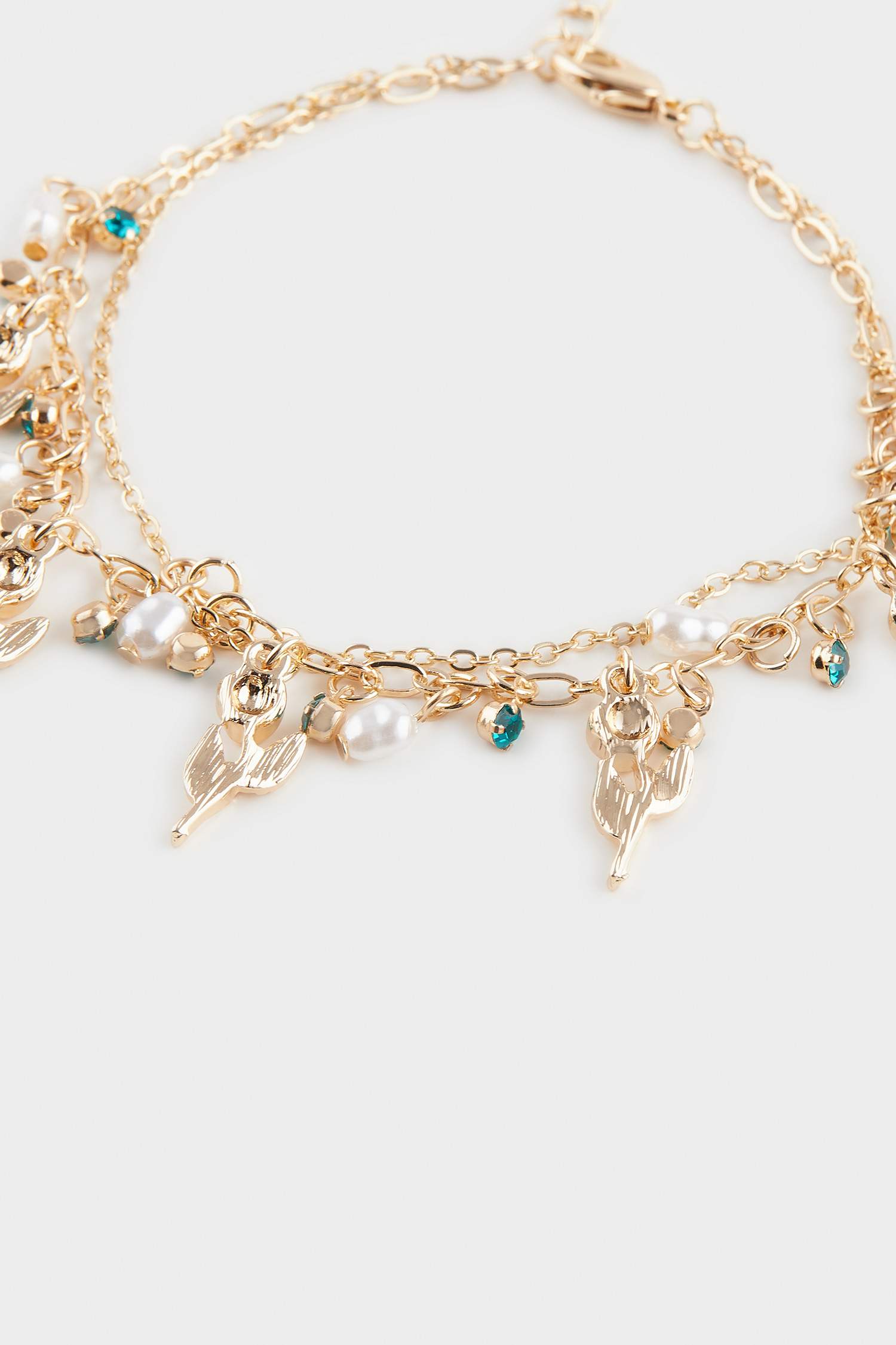 Woman Pearl Gold Bracelet