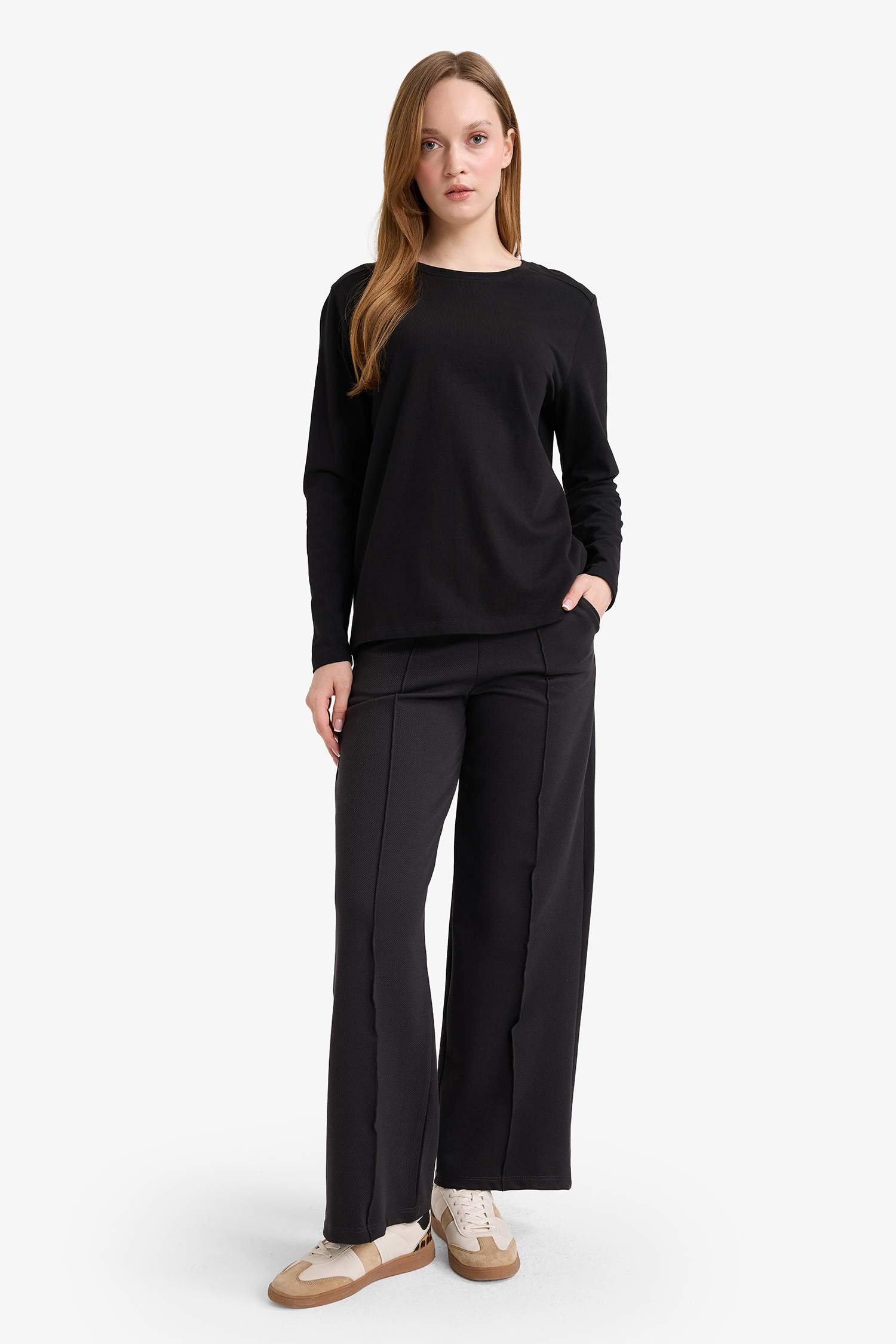 بنطرون وايد ليج برجل واسع