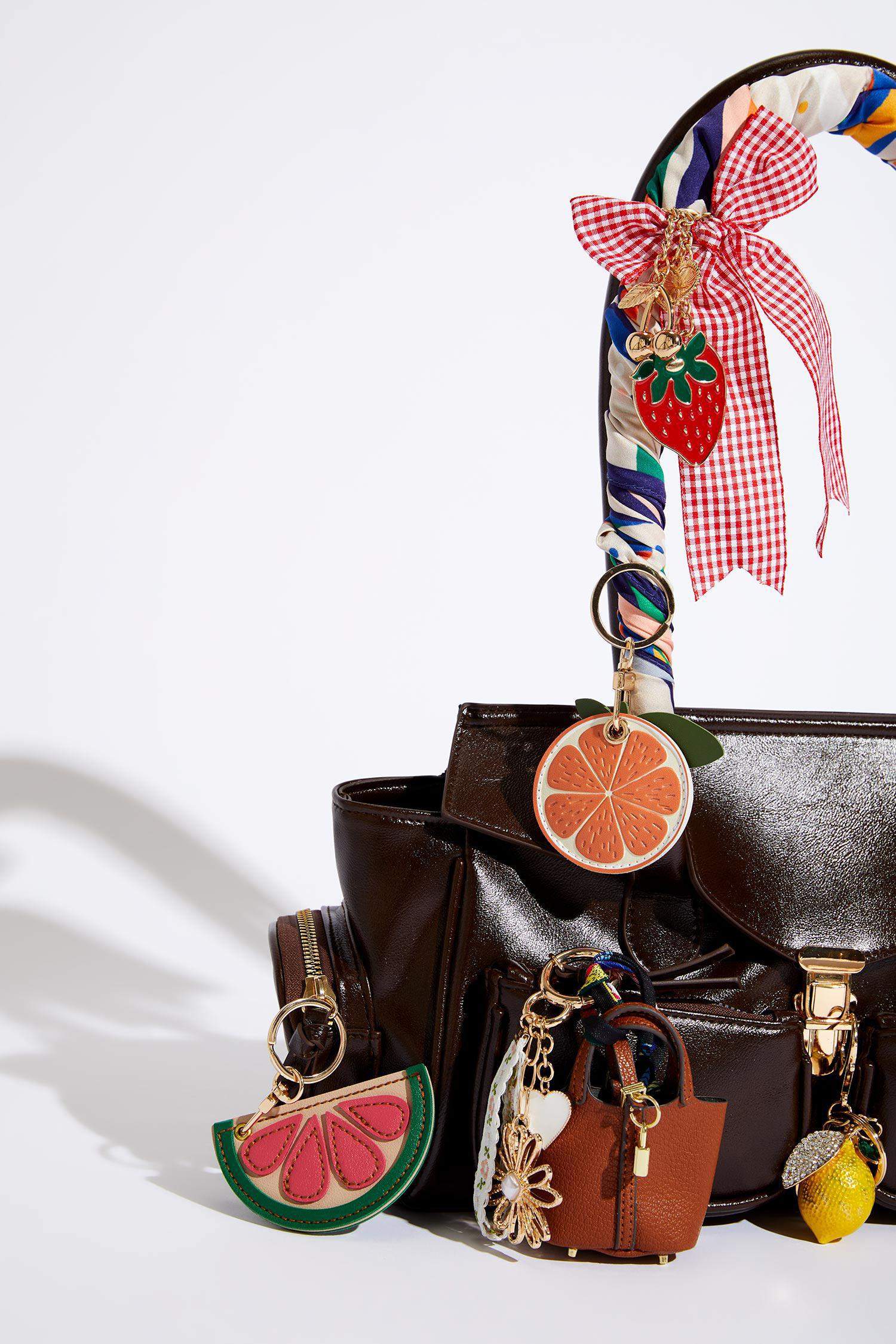 Женский Брелок Шарм с Мини-Сумкой на Шнурке