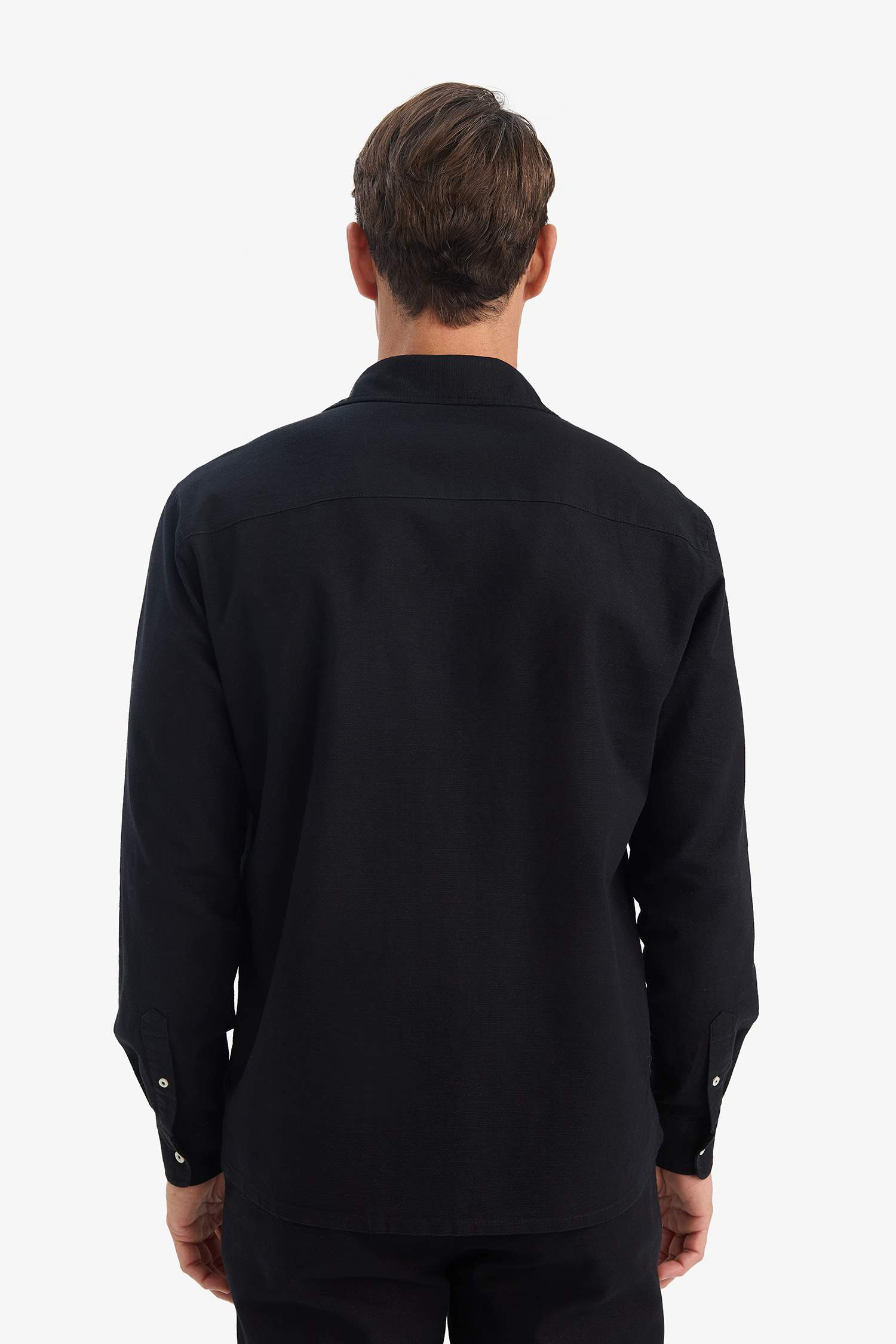 Регулярная Фит Рубашка Поло Из Хлопка С Длинным Рукавом