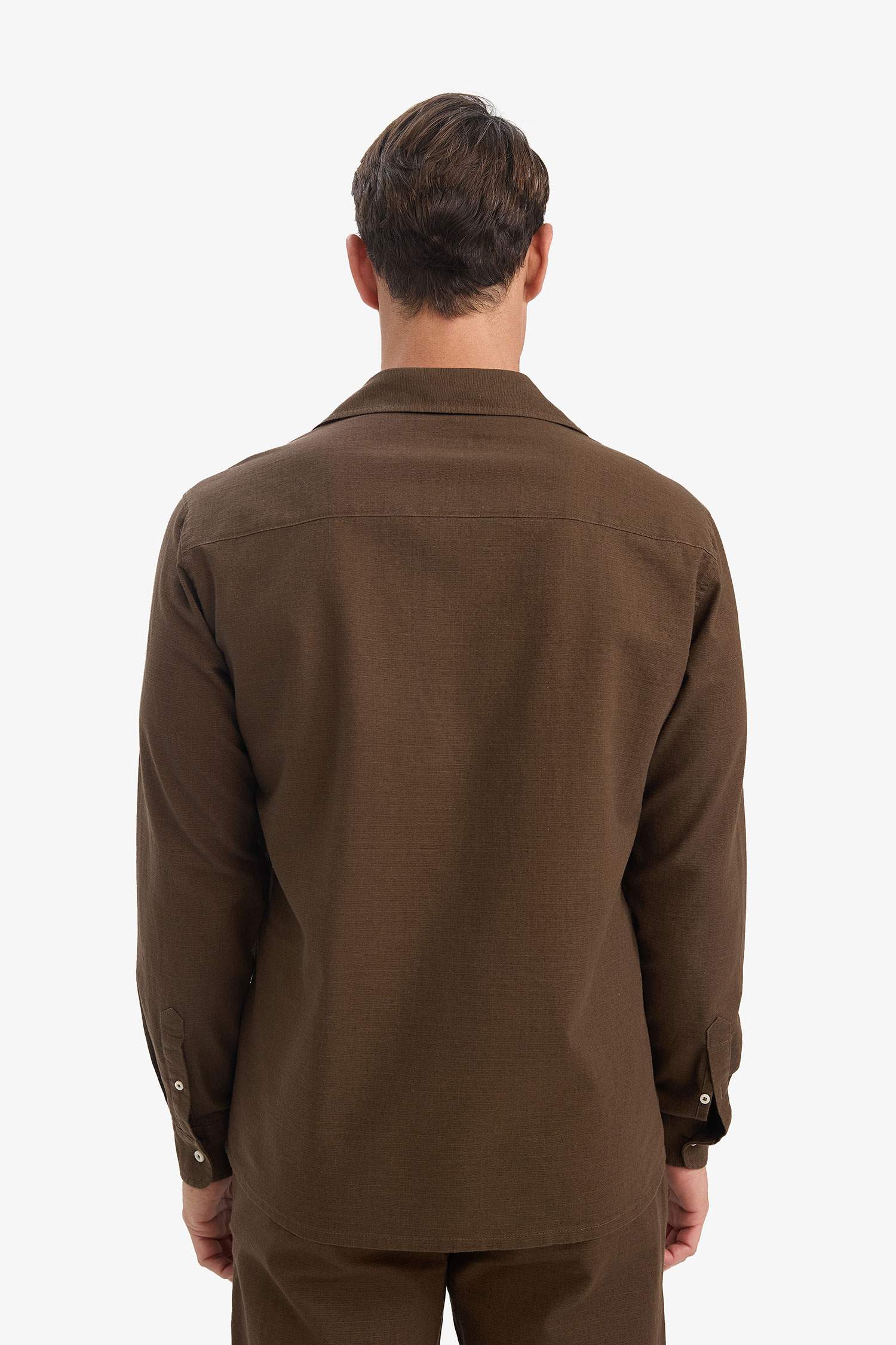 поло жаға мақта Ұзын жеңді көйлек