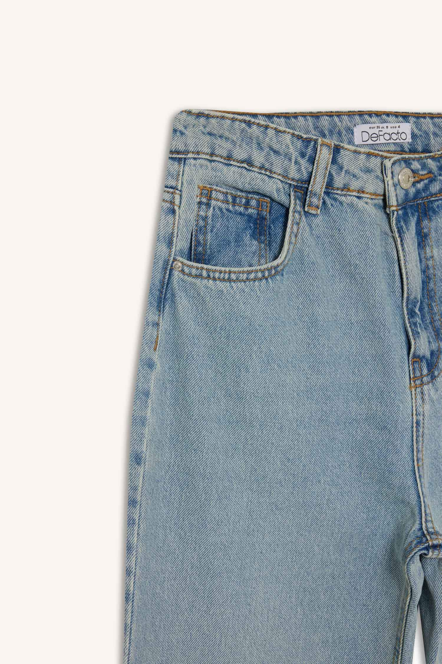 90's Wide Leg High Waist Long Jeans