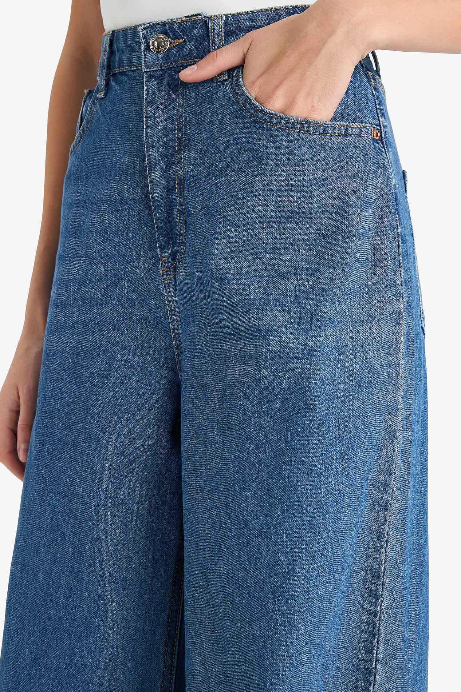 Wide Leg High Waist Long Jeans