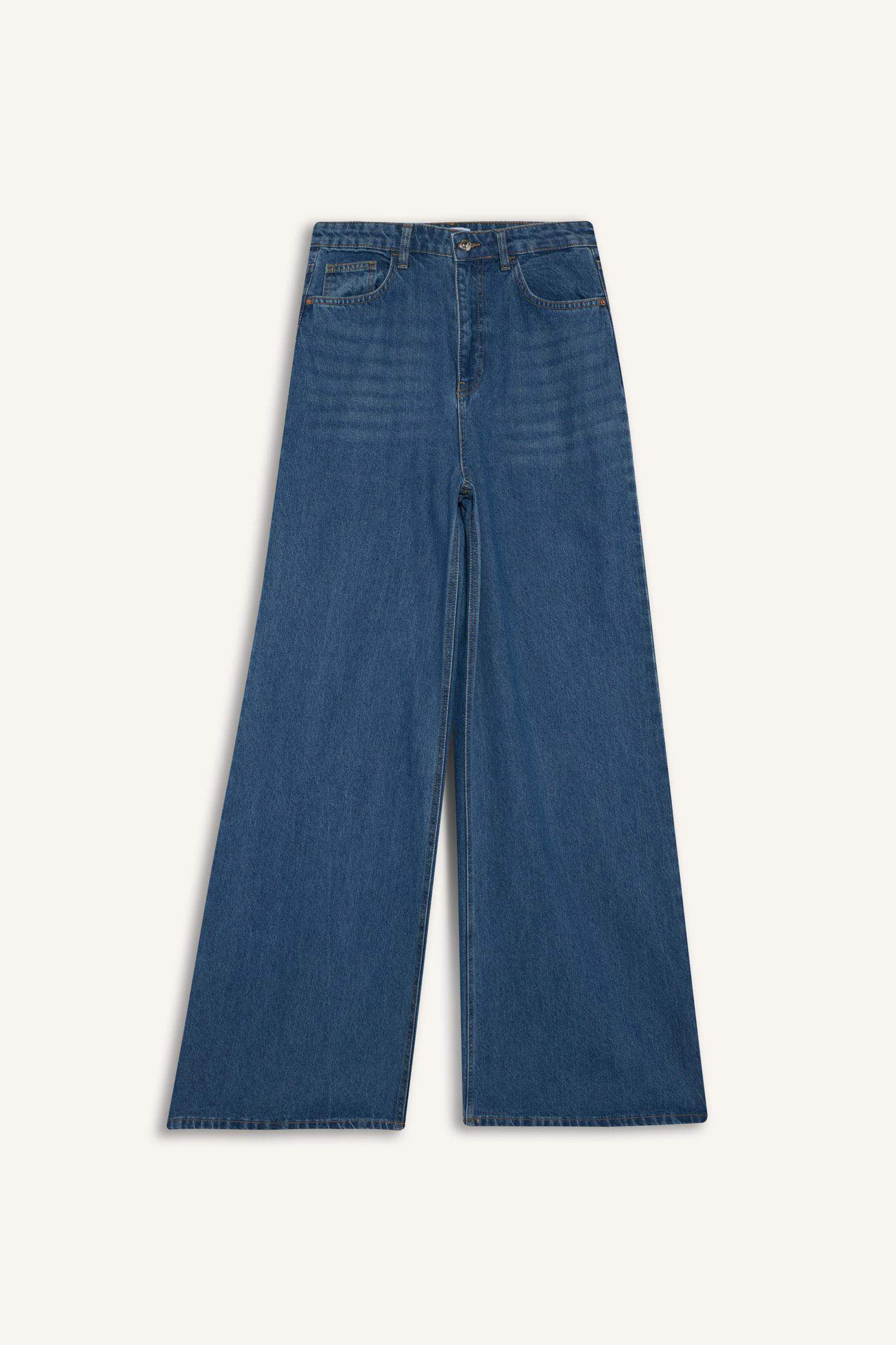Wide Leg High Waist Long Jeans
