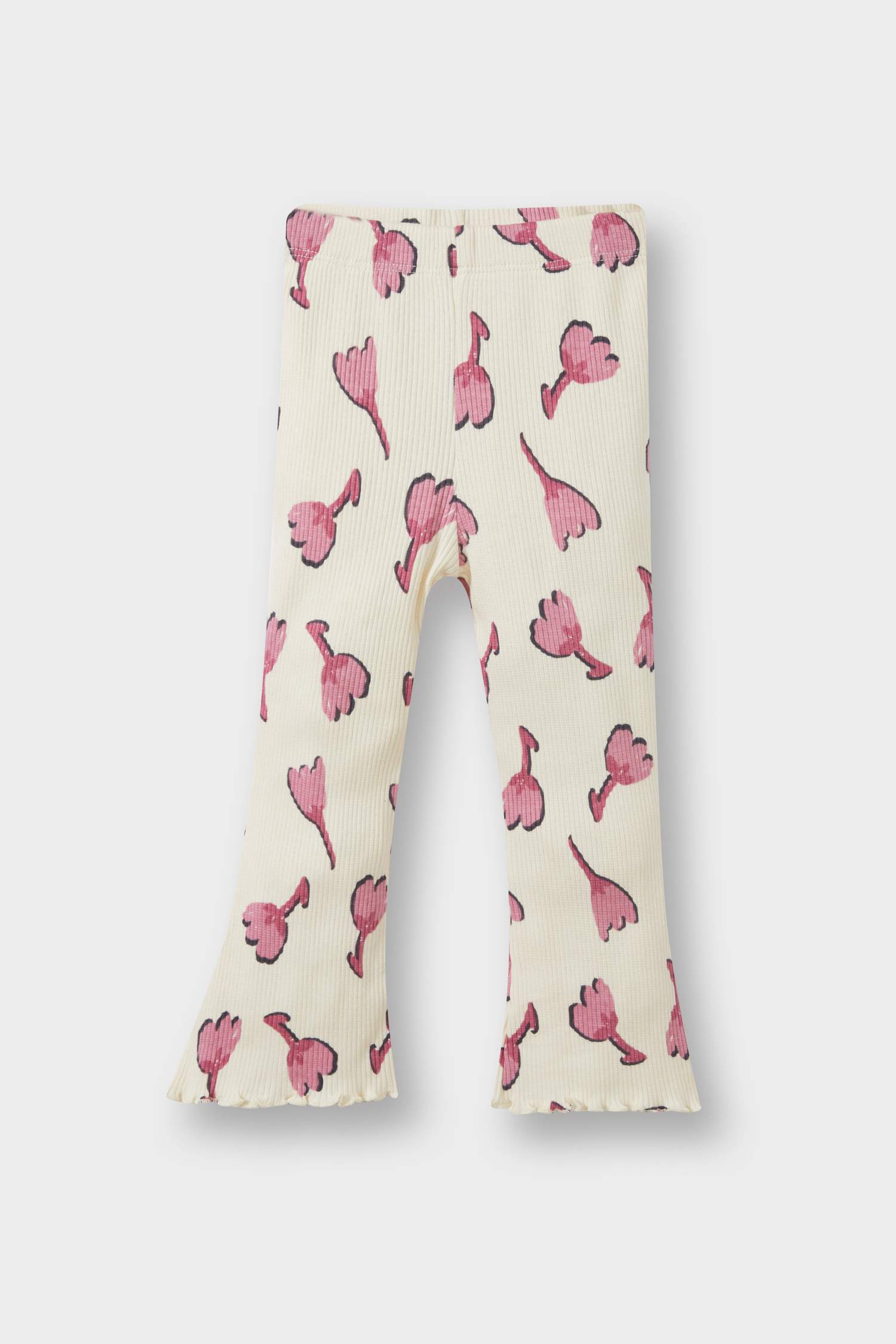 سيت بيبي بناتي سويت شيرت وليجن فلورال مضلع - قطعتين