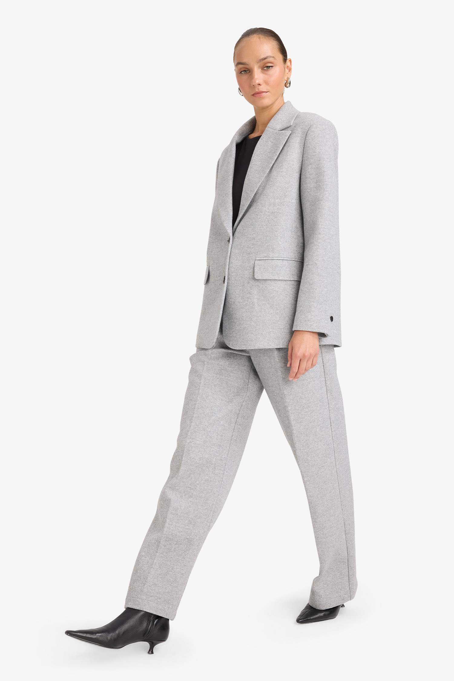 кең аяқ фланель Шалбар