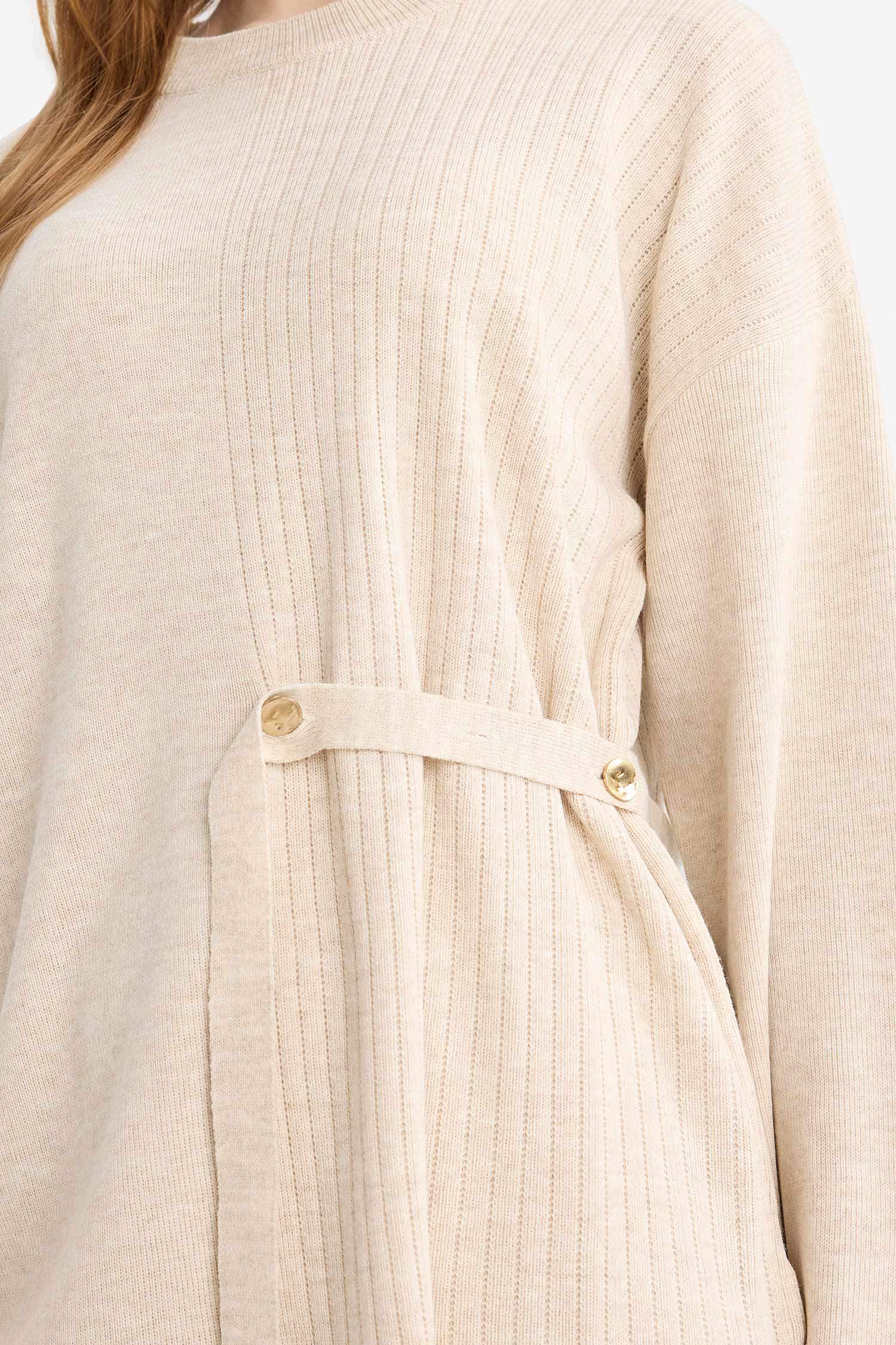 Regular Fit Knitwear Crew Neck Tunic