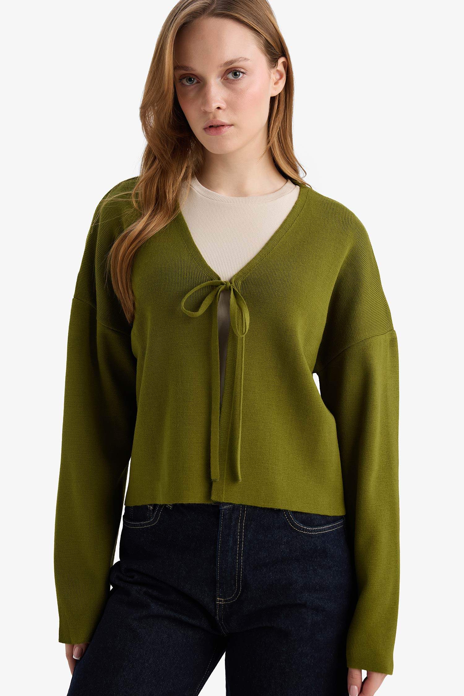 Regular Fit V-Neck Knitwear Cardigan