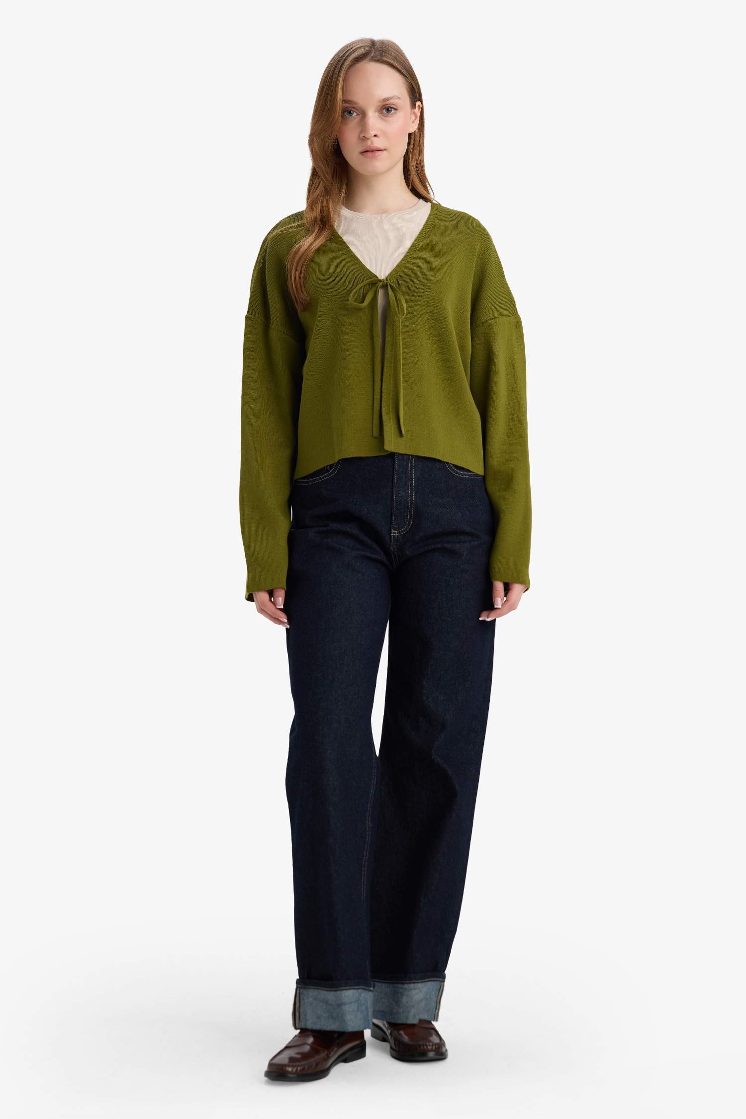 Regular Fit V-Neck Knitwear Cardigan