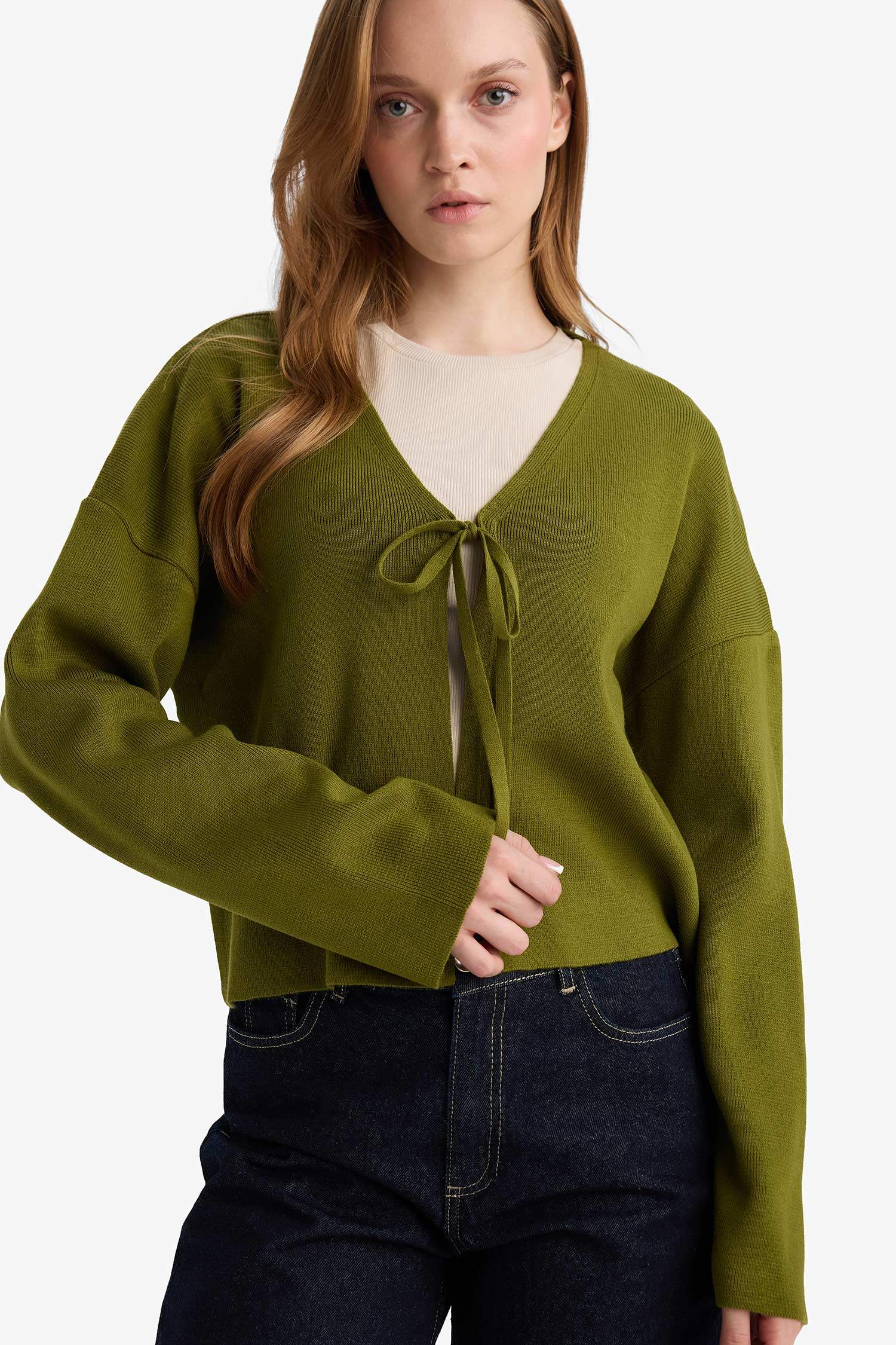 Regular Fit V-Neck Knitwear Cardigan